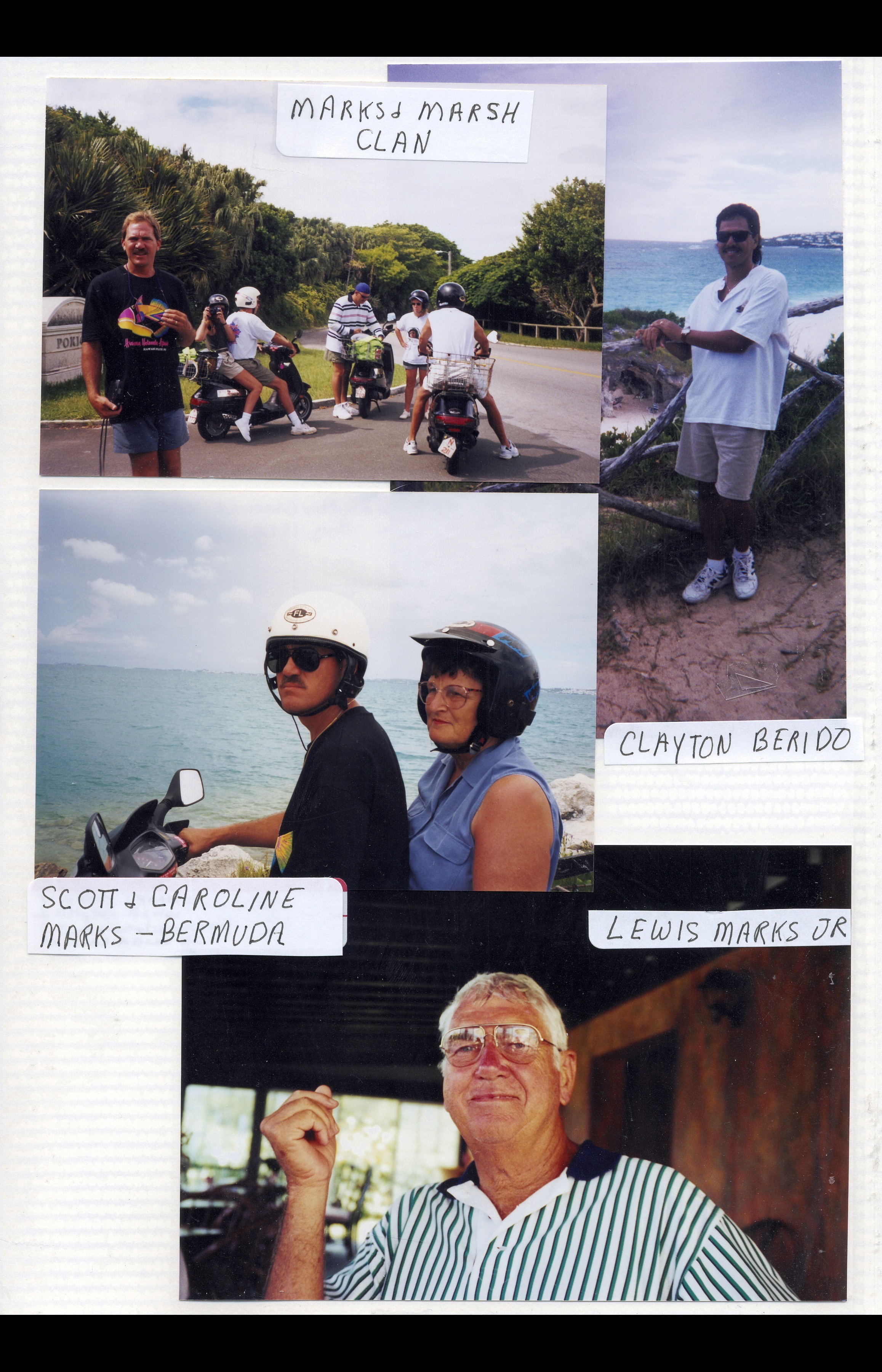 1998 Scott and his family ona Bermuda Scooter Adventure
