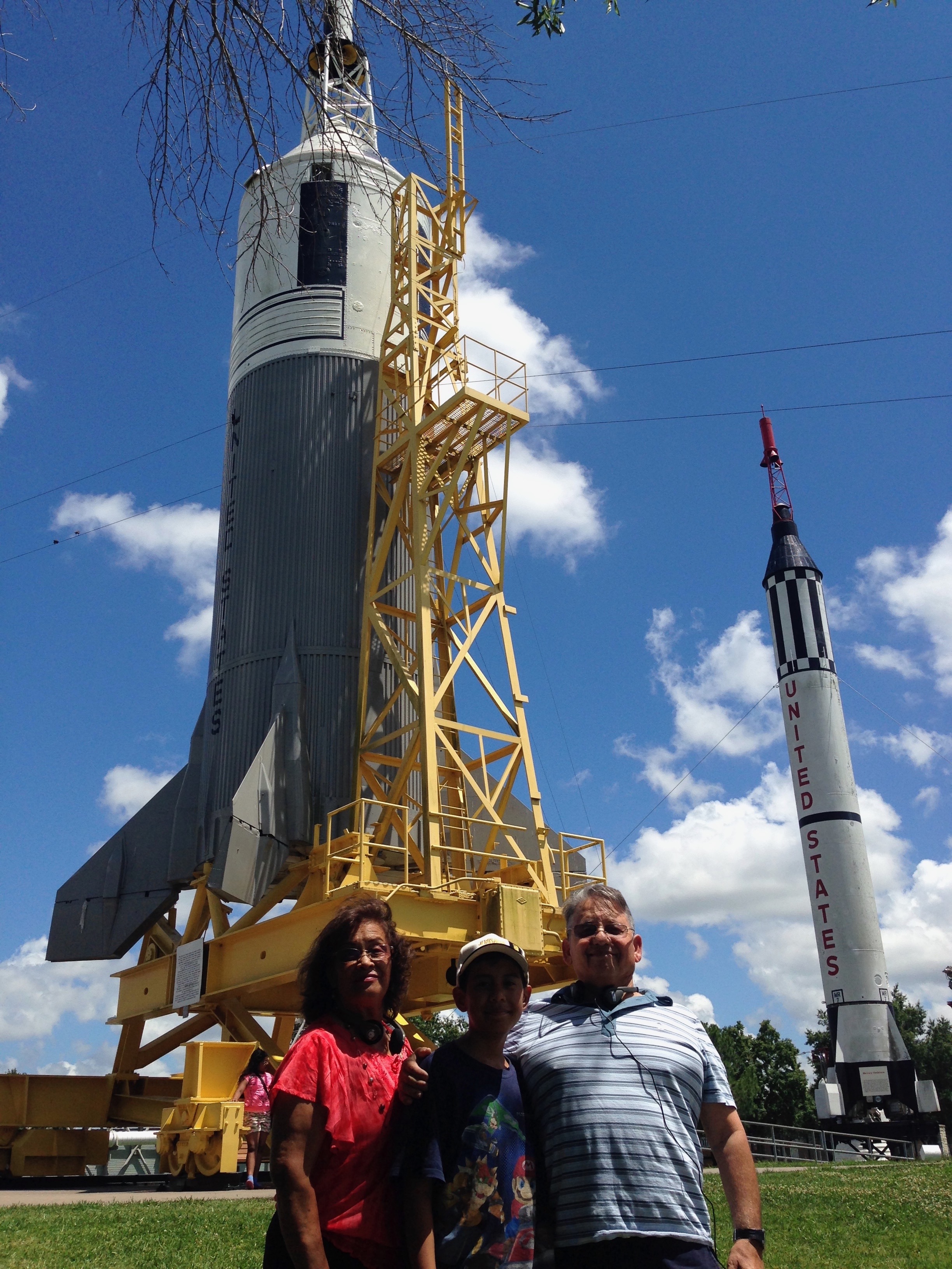 Grandma visiting Space Center in Houston.