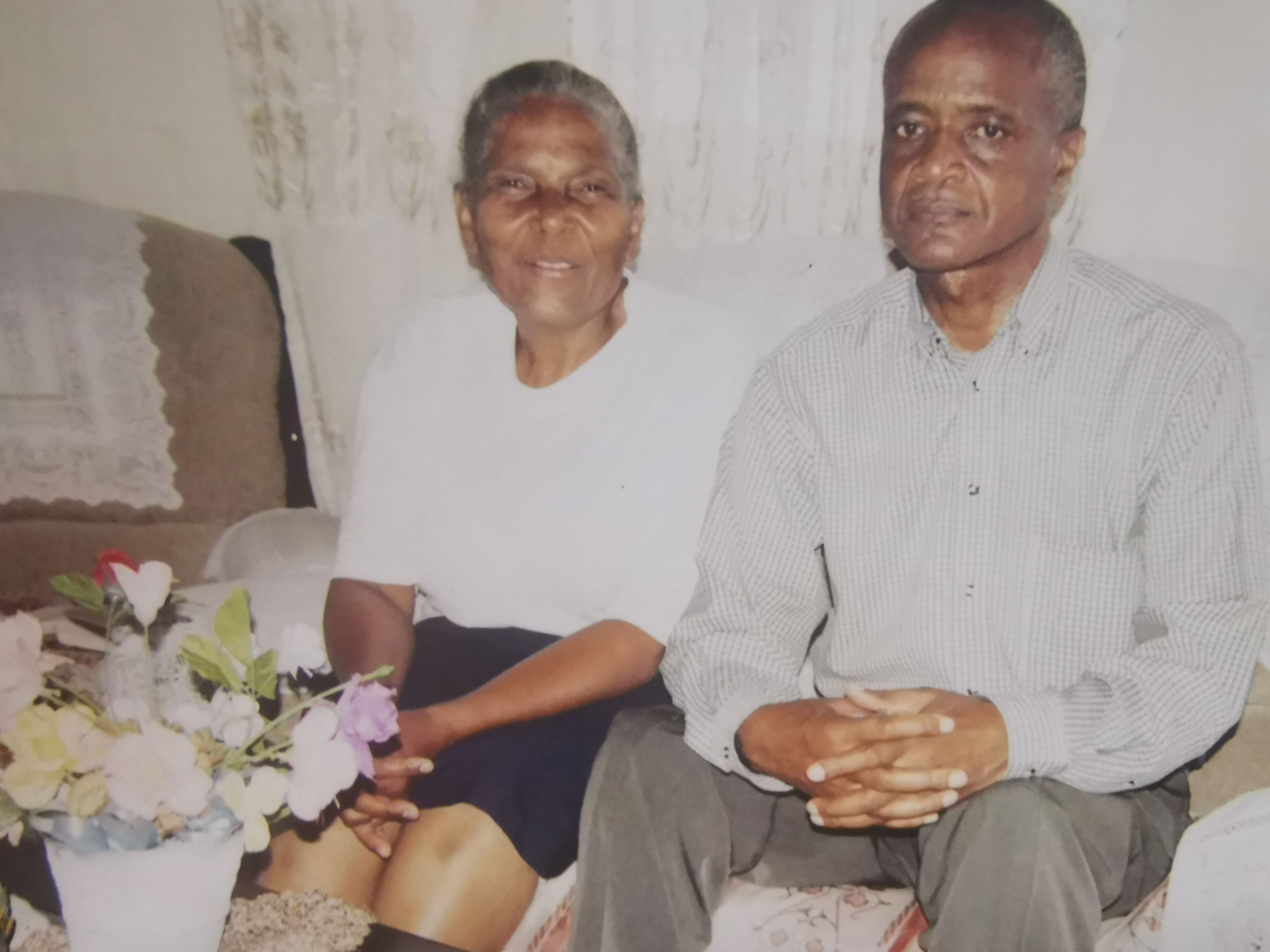 Nana with her husband.