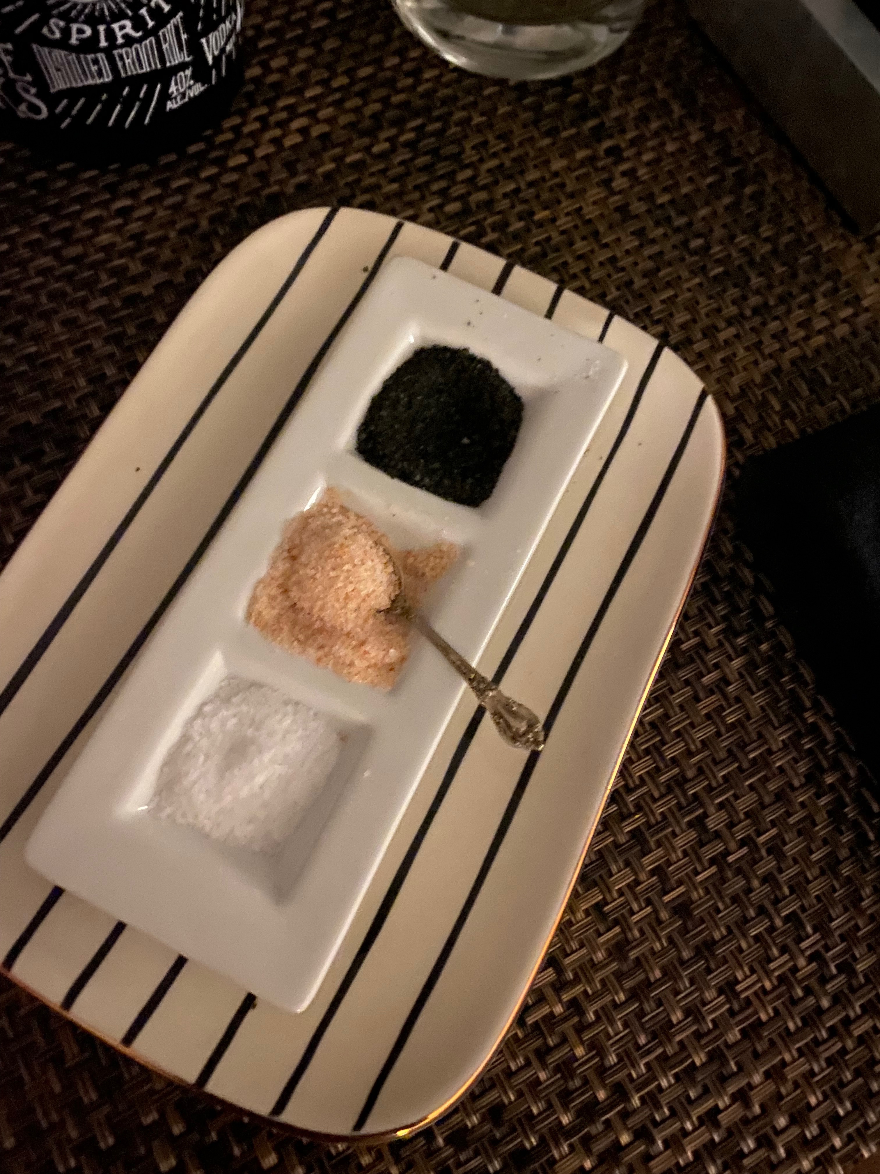 I only knew Lana for the past seven years and found her to be a vibrant, caring and genuinely funny. She always had a ready smile. From day one It felt like I knew her my entire life. She will be greatly missed. I share a memory that was precious to me and was also precious to Lana. This could be titled the spoon and the salt tray. A couple of years ago Lana, Pam and I went to an upscale restaurant that shall remain unnamed. As we reviewed the menu the wait staff brought out a salt tray that included white, pink, and black salt. Lana, with her wry smile, stated I have to have that. One we finished eating and with the wait staff out of sight I dumped the salt on my plate and pocketed the salt tray. Once the check was paid we dashed from the restaurant at which time I presented the tray to Lana. We laughed all the way to when we dropped her off. Courtesy of Amazon I had white, pink, and black salt delivered to Lana. The next day Lana sent me an audio recording of a memory dear to her. It turns out that years ago she noticed a tiny spoon in an antique store. She had no idea for what the spoon could be used. So it sat in her cutlery drawer. At last she had found a use for the spoon. She attached a picture of her latest treasure. This is the picture I attach to this memory. I am glad I never deleted her audio message as it lifts my spirits to hear her voice relating fun and happy experiences.