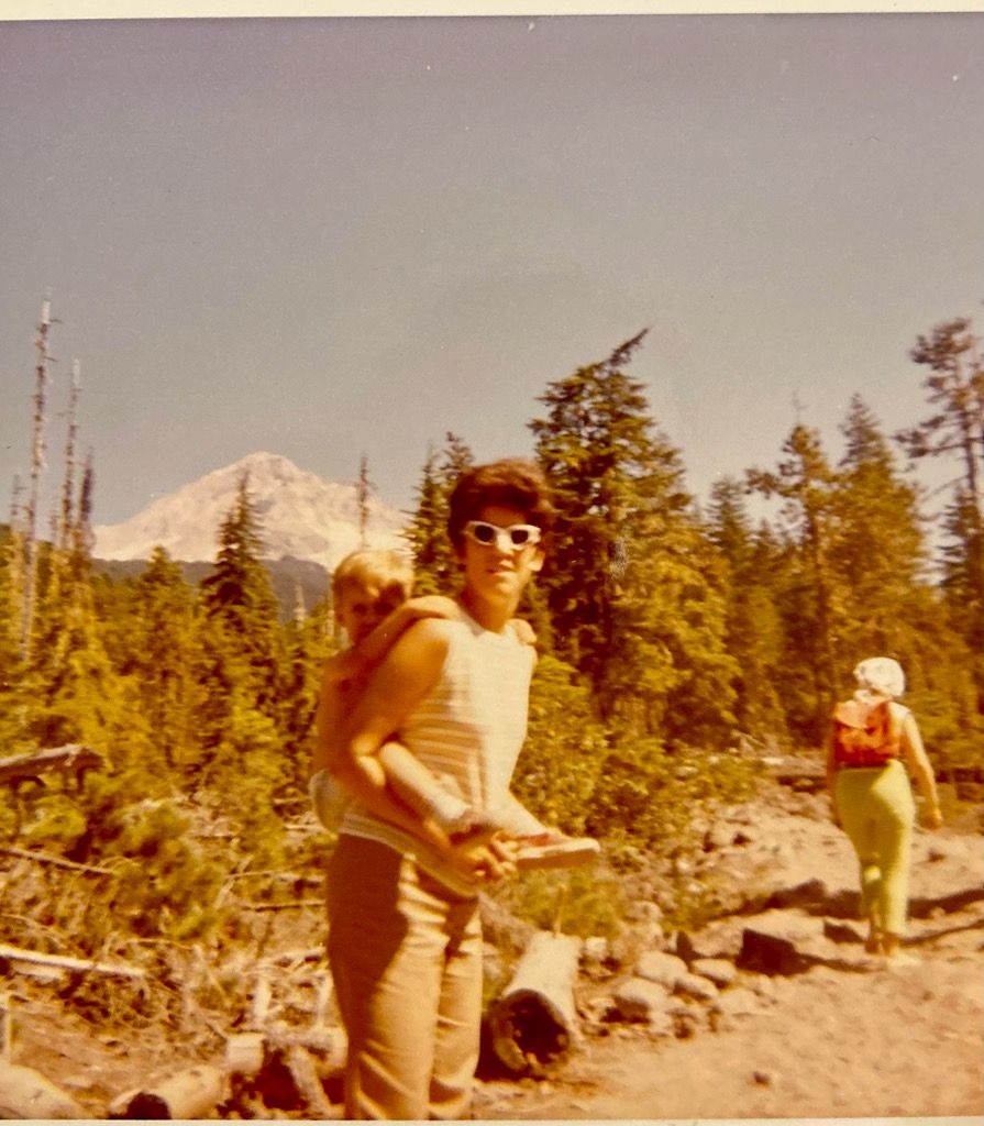 Jean Ann hiking near Mt. Hood