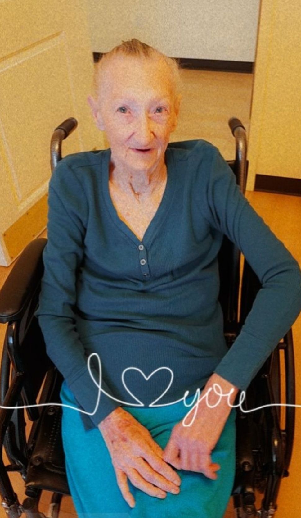 Grandma was saying I love you. 🥰
