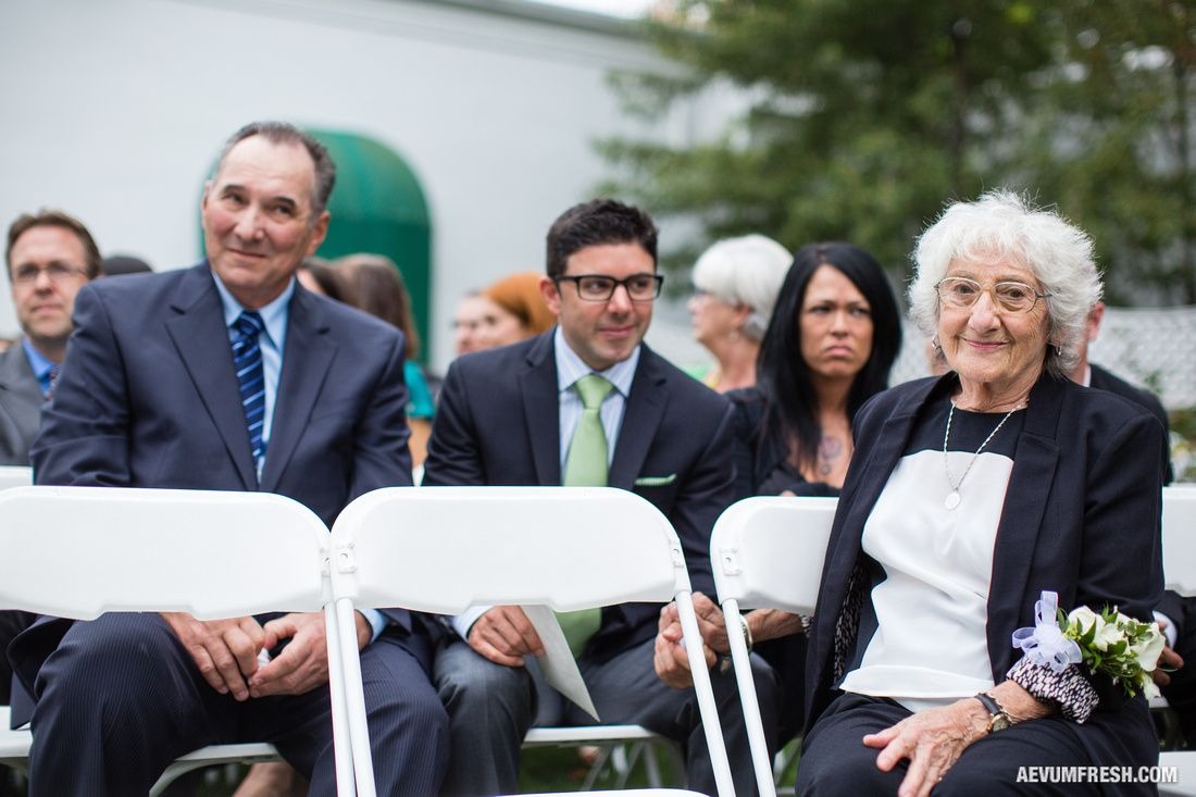 Nonna and special guests at Bri and Steve's wedding.