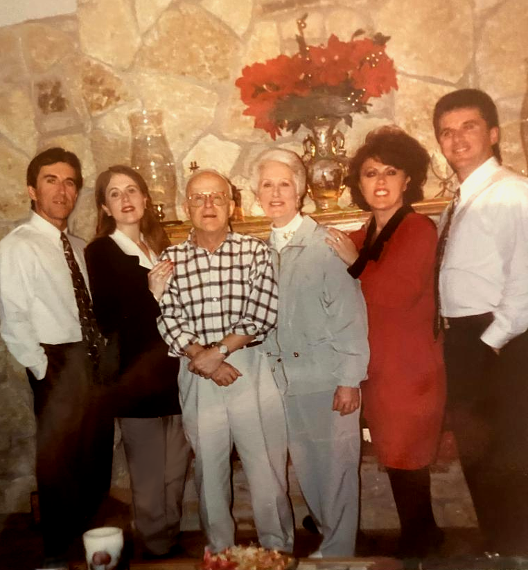 Family gathering shortly after Mom and Dad moved to Texas. At Mary and Rex's house, Christmas time.