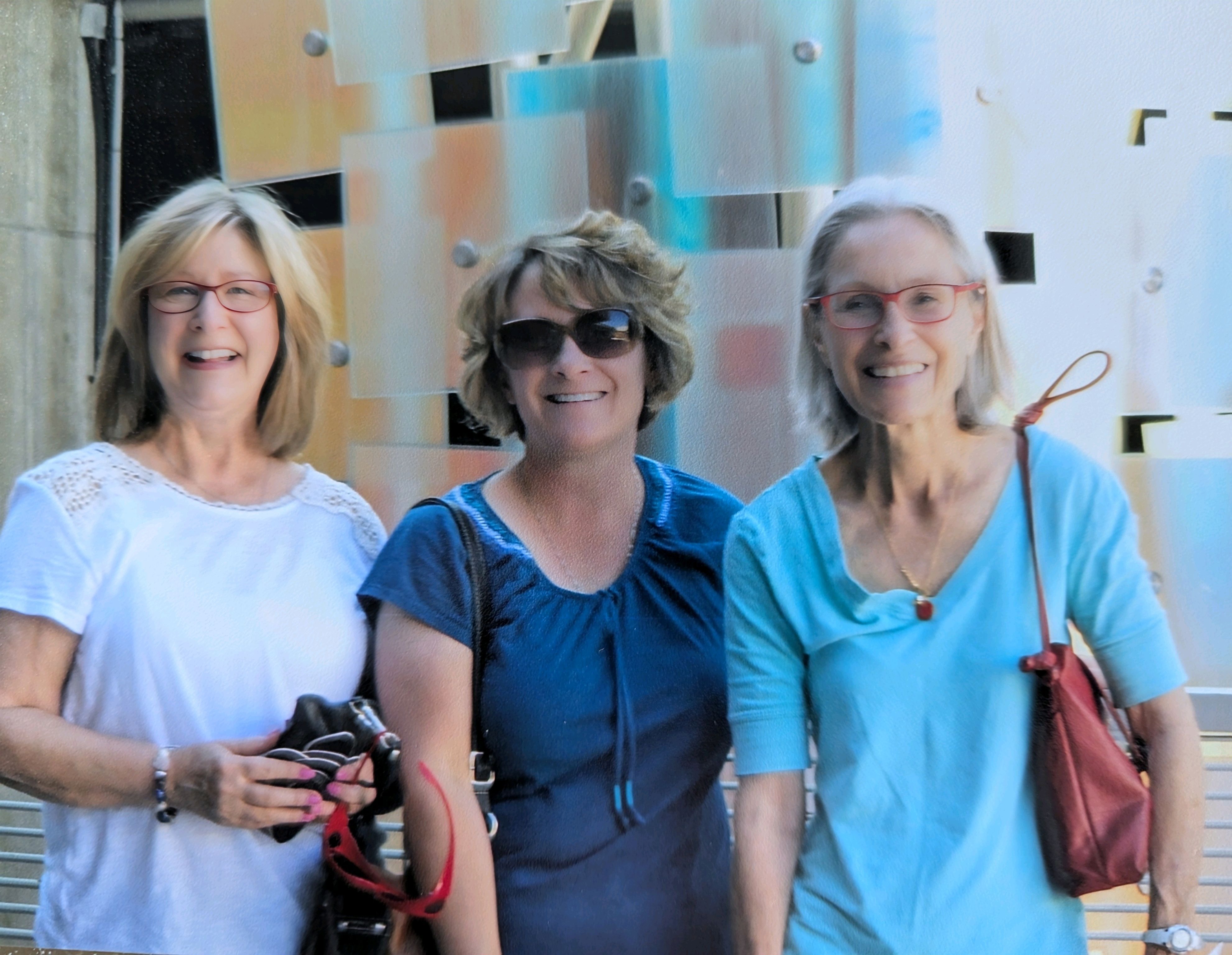 The three sisters at Denver Botanic Gardens, it was a lovely day with lots of laughter! Chris, Kim, Carol