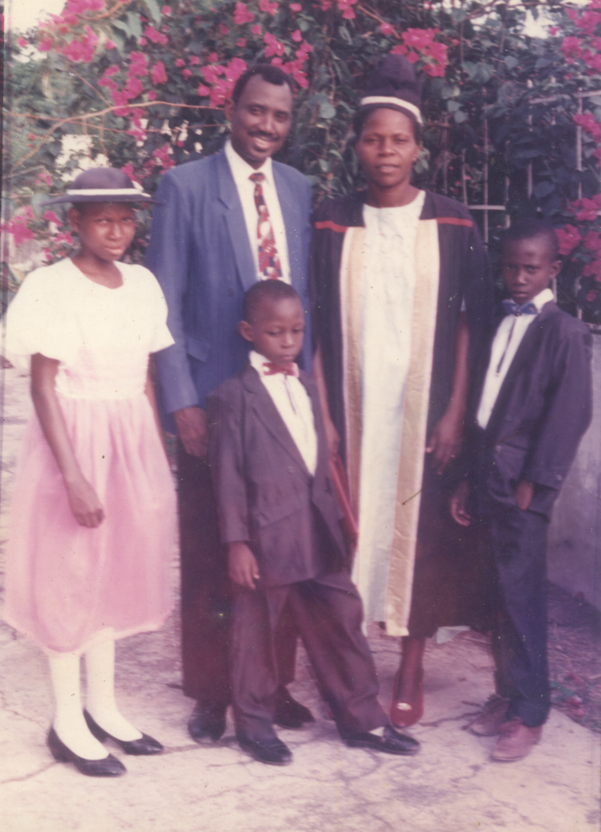 Early days with her wonderful family