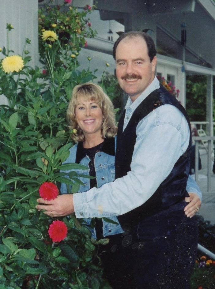 Another beautiful picture of Don and Kay in their Seattle home and Don's gardening expertise!