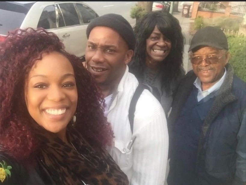 Ernest with his daughter, A-Nisha, cousin, Rhonda, and uncle, Lenny.