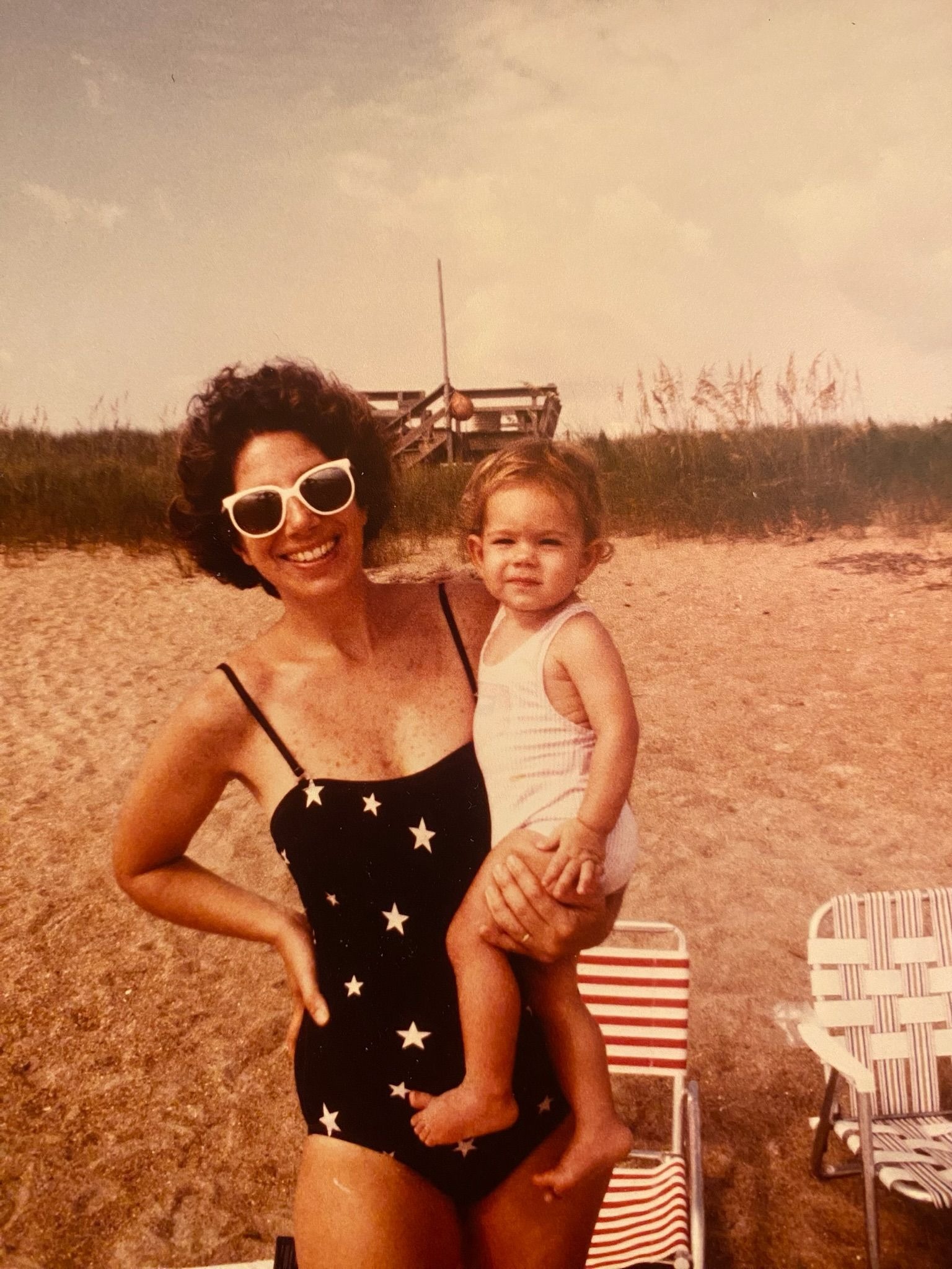 With Cleo at the beach - we have a lot of great memories of going to the beach, building sandcastles, playing in the waves. She was very good at packing picnics as well 