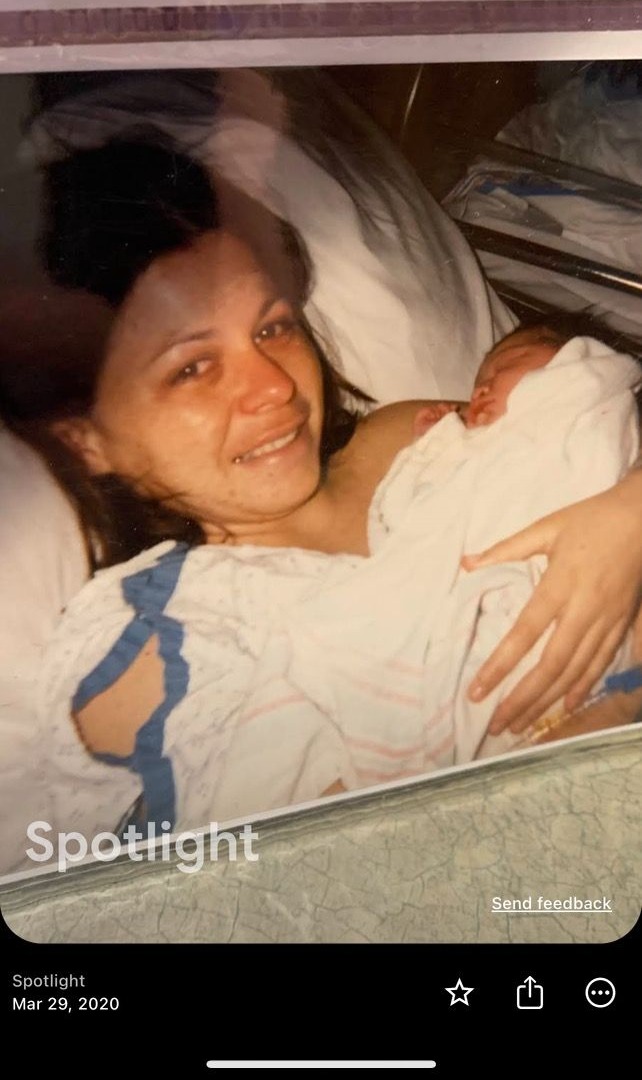 Mom had sent me this screen shot years ago and it shows her in the hospital when I was born.