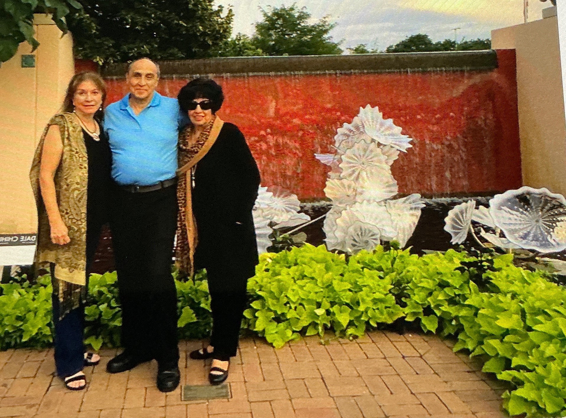 Enjoying Chihuly Glass Exhibit at Botanical Gardens