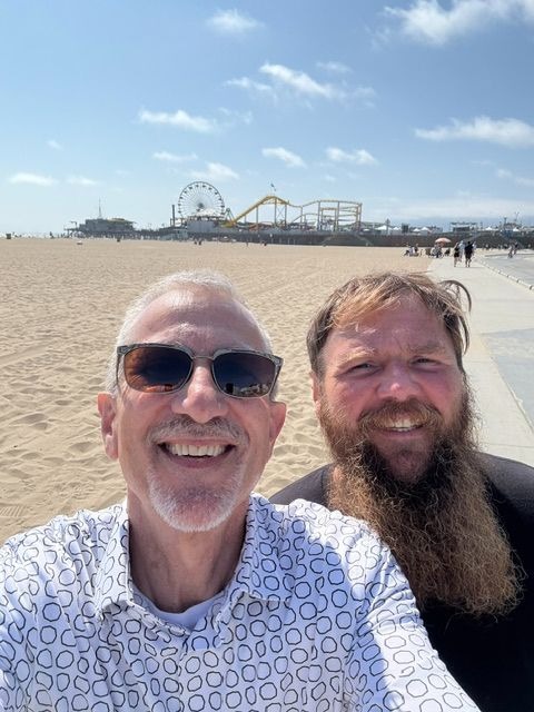With Dad, Santa Monica Pier,