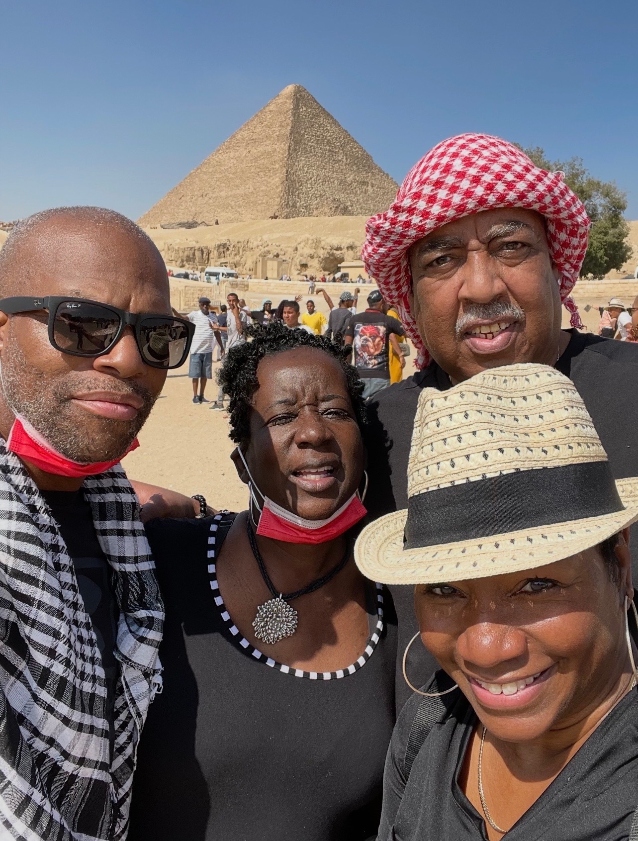 Hansy , Wanda , Jay and myself enjoying Egypt.