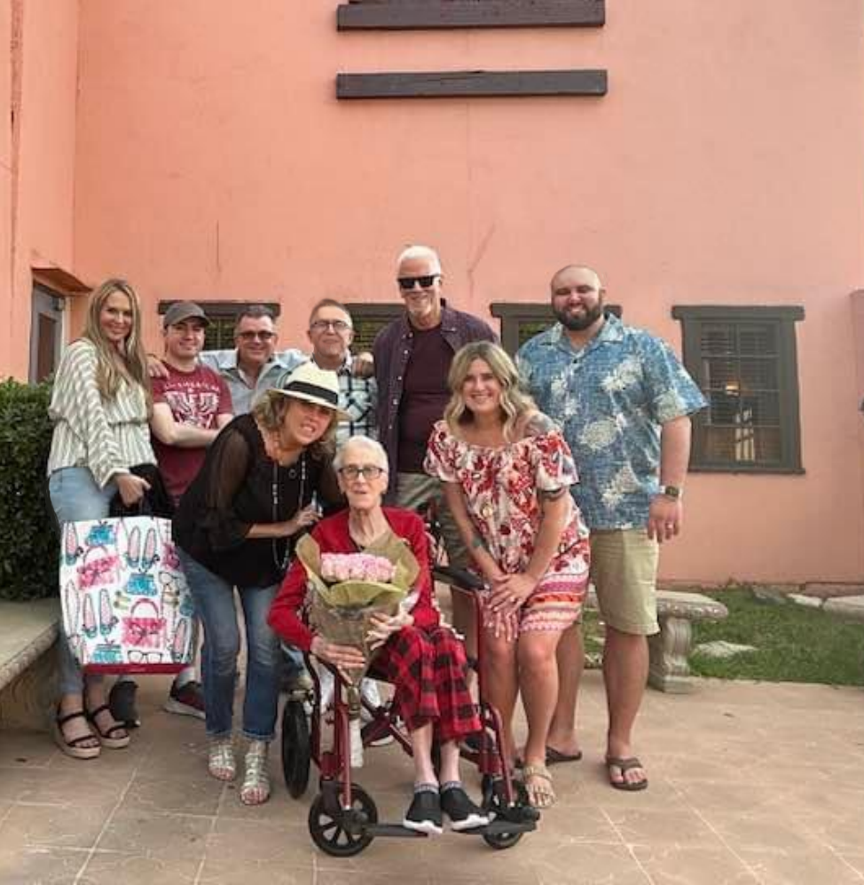 The Fam out for Mexican food. Kim, Nicholas, Brian, Eric, Rex, Joe, Mary, Mom and Aubrie. 2024.