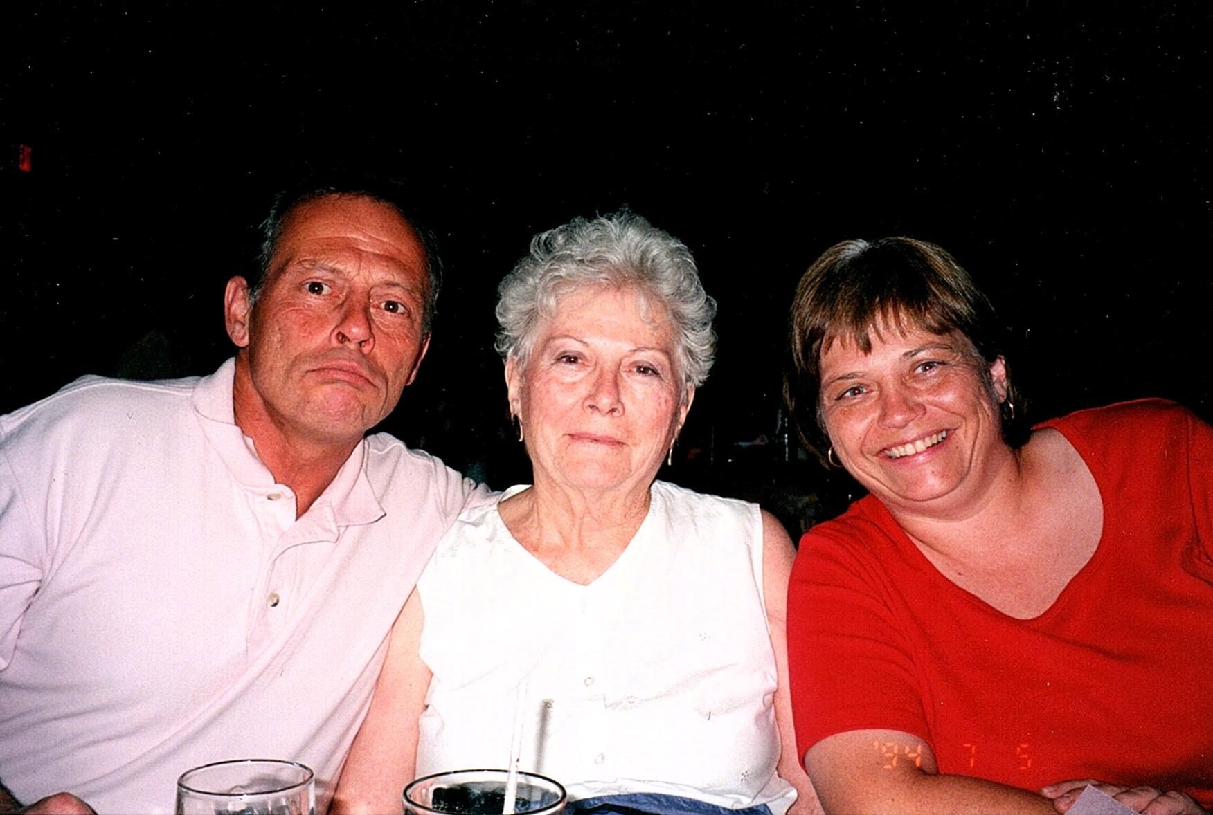 Terry with his mother, Ruby, and sister Nancy
