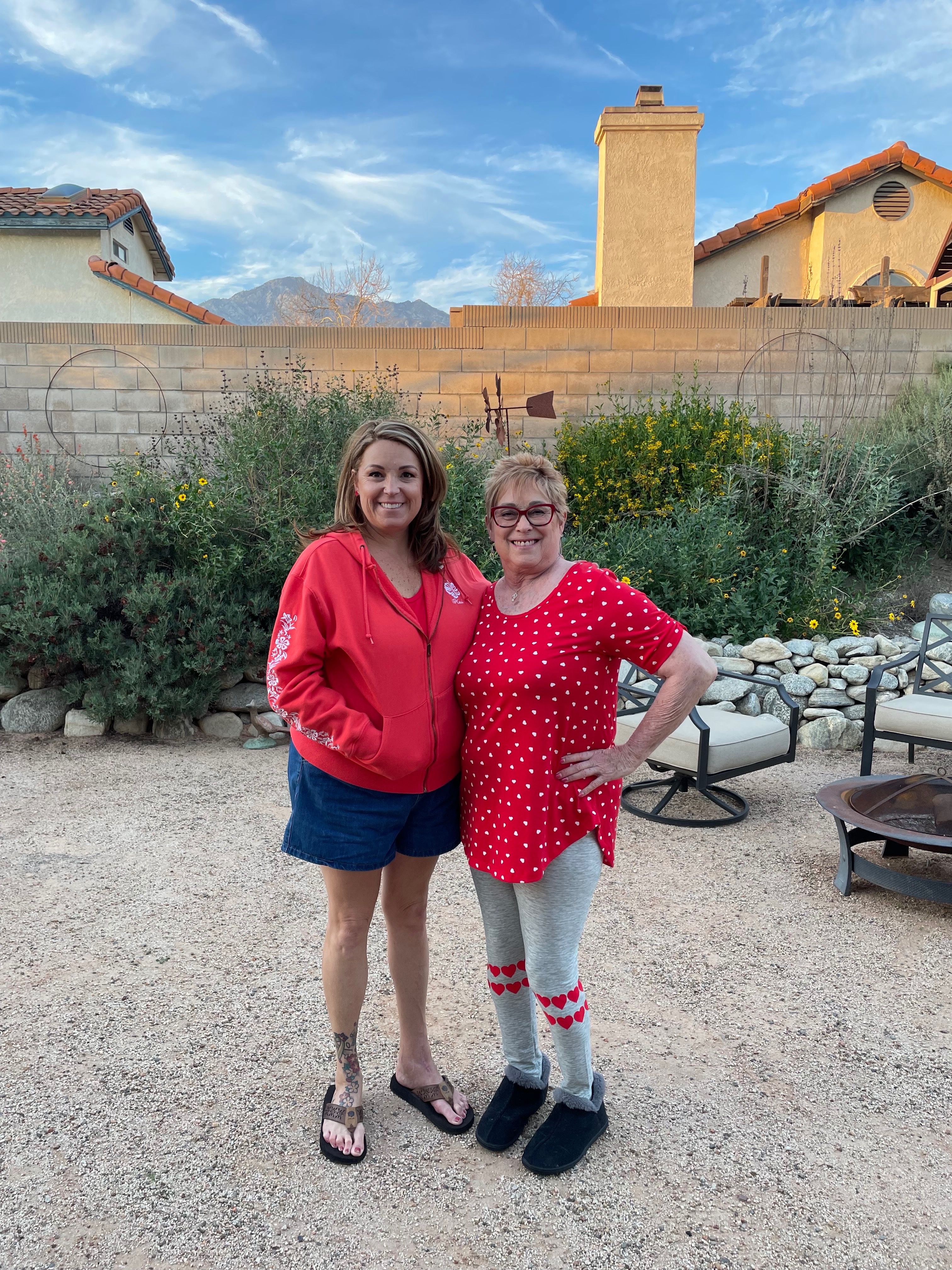 We wear red for our heart transplant friend, Regina.