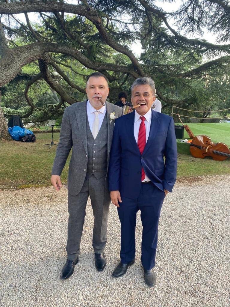 Best friends forever. Mozart and Othon at Mozart’s daughter wedding. Aix-en Provence,France 06/2022