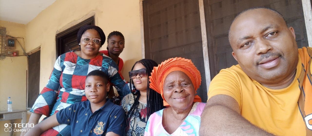Mama with her first son and family 