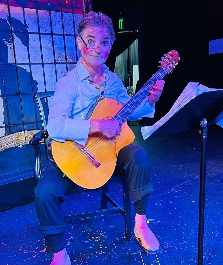 Karl in a rehearsal for 1230 in August of ‘23. We performed a clown piece called Das Schnitzel Brothers, pretending to be modern dance students and interpreted a poem by Rilke.