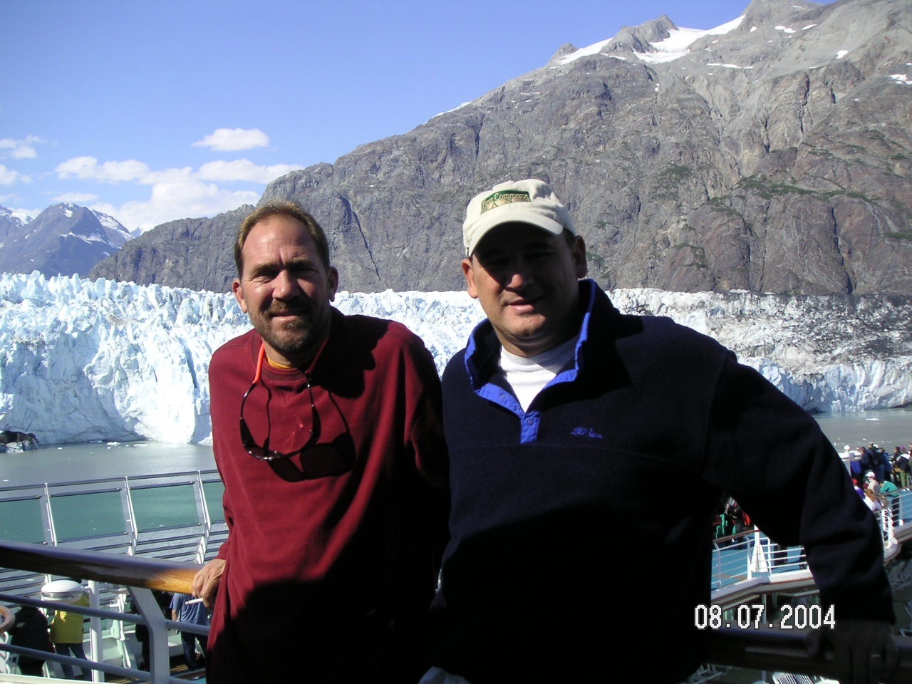 2004 Scott with his brother looking at Glaciers in Alaska