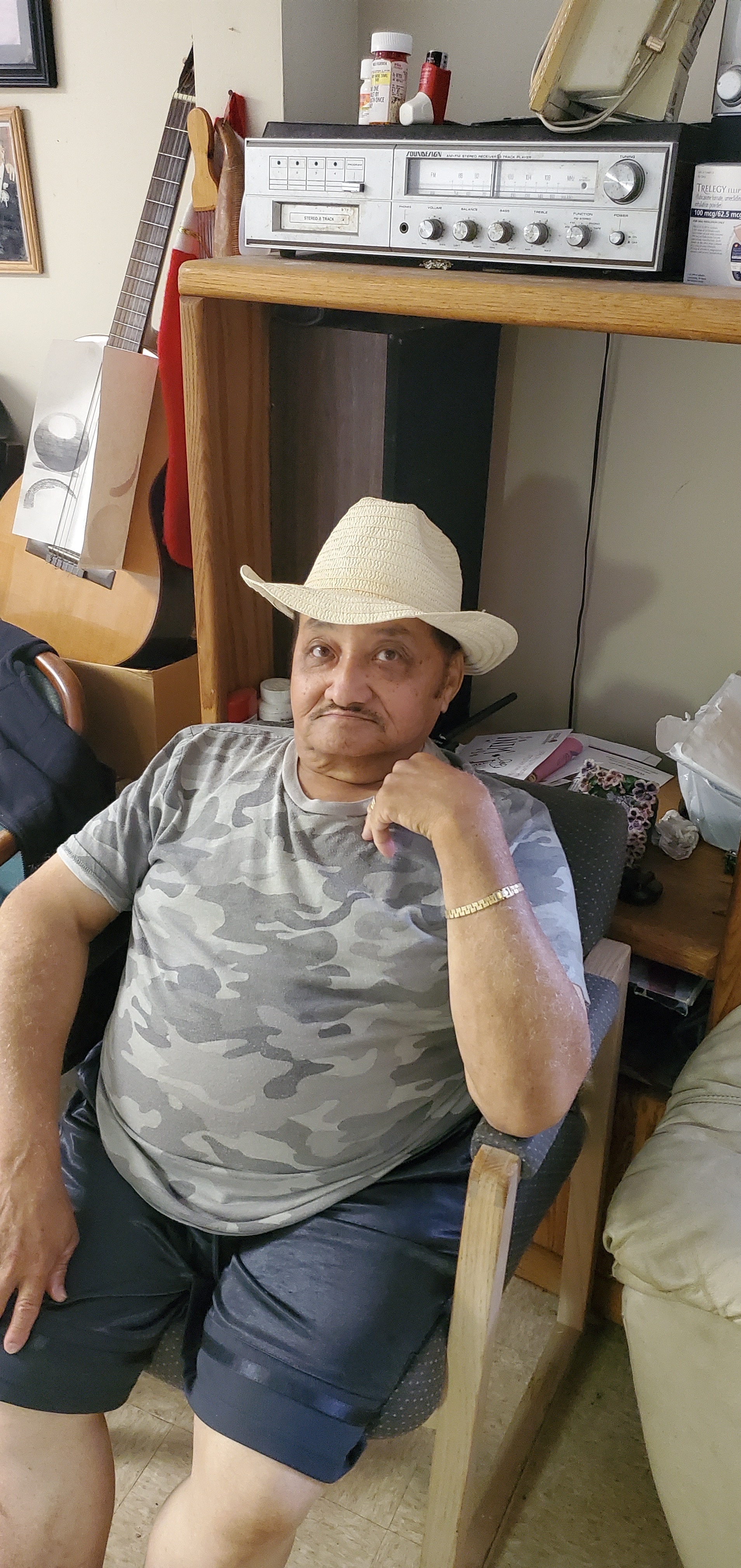 Dad got a new hat