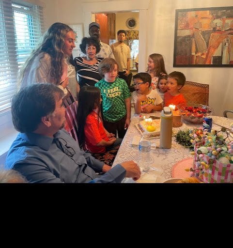 Regina loved celebrating with her great grand sons!