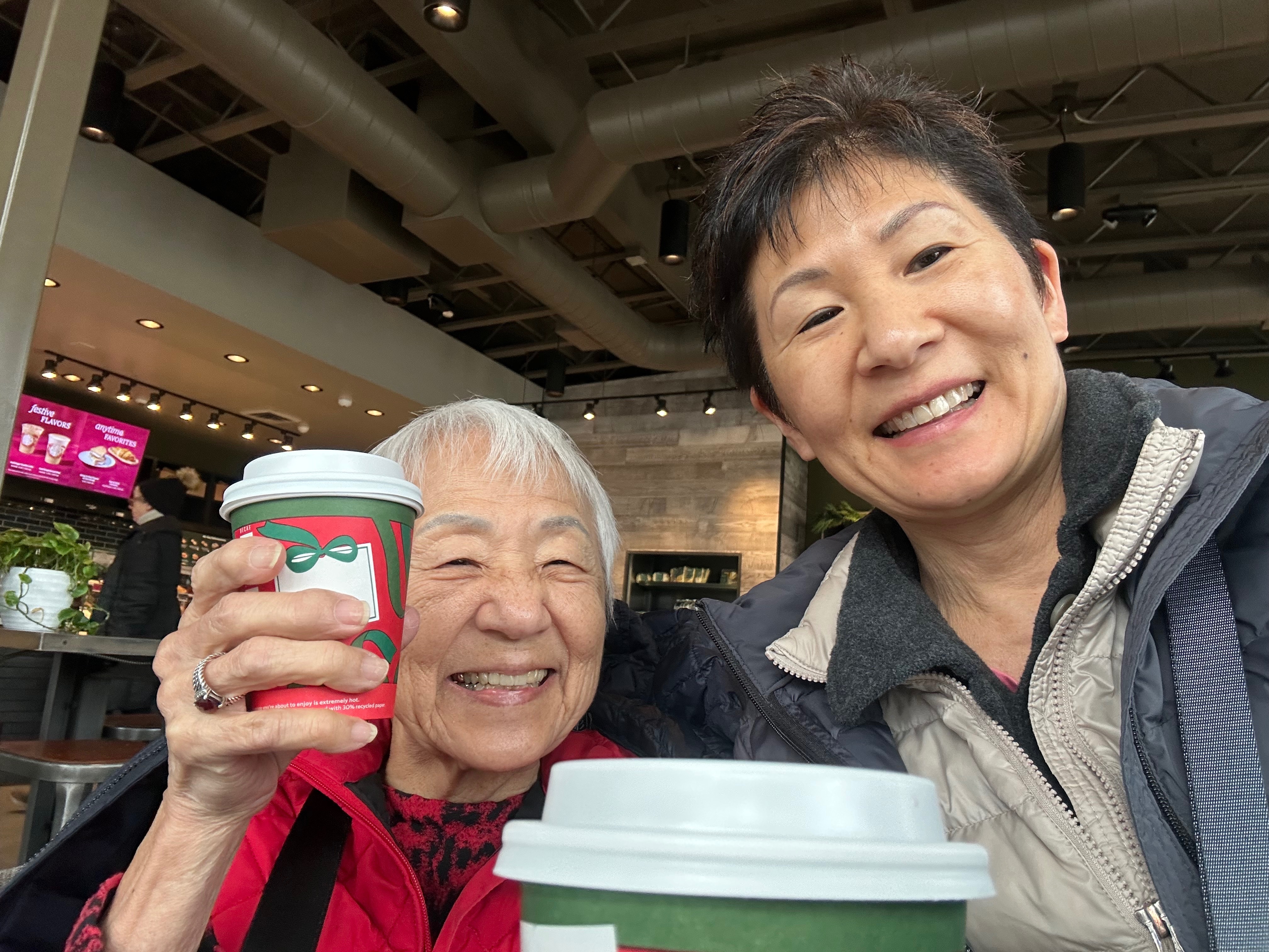 Sweet time with my Mom. Shared some good laughs. Xoxo