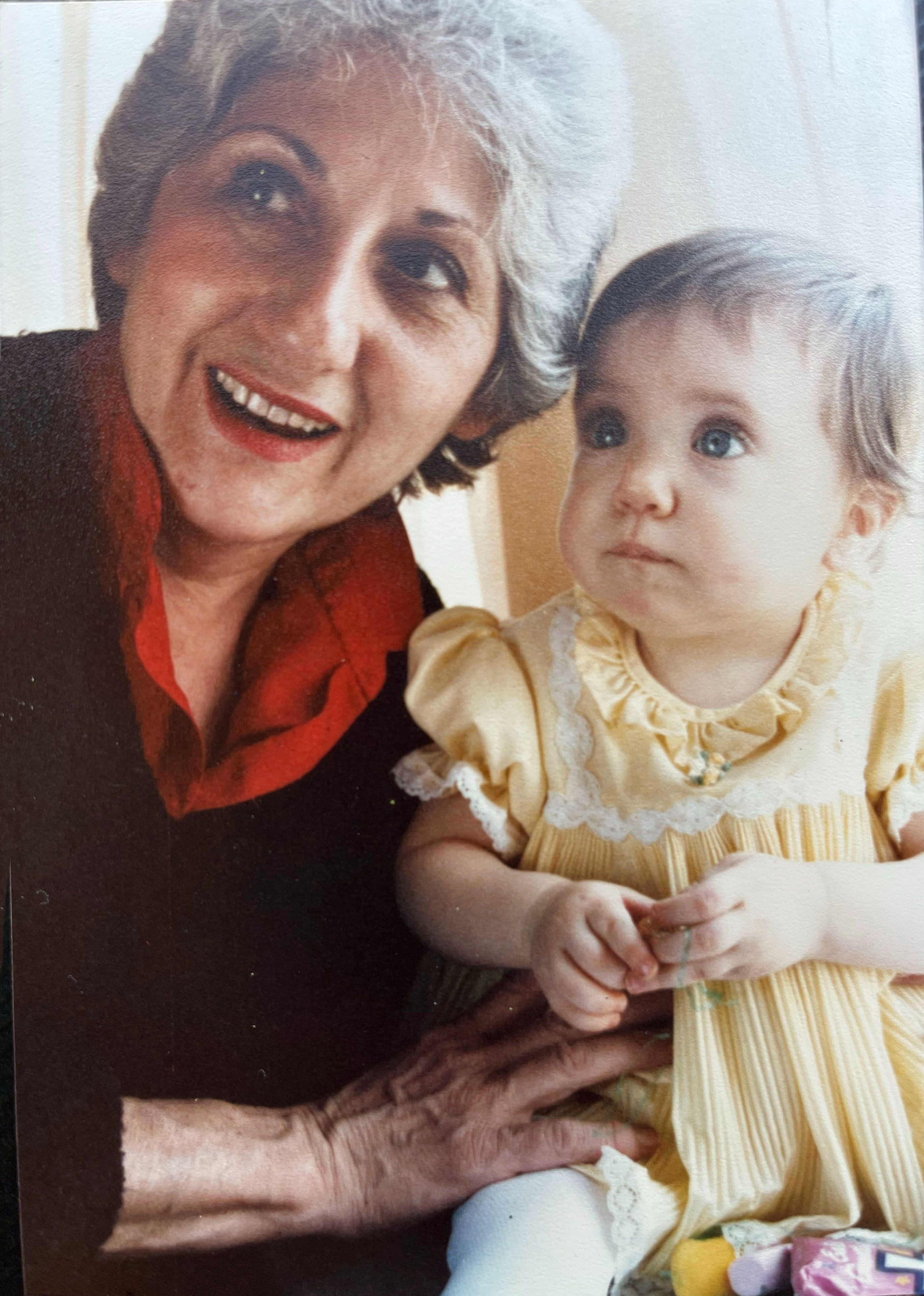 Nonna with Allison, her first grandchild.