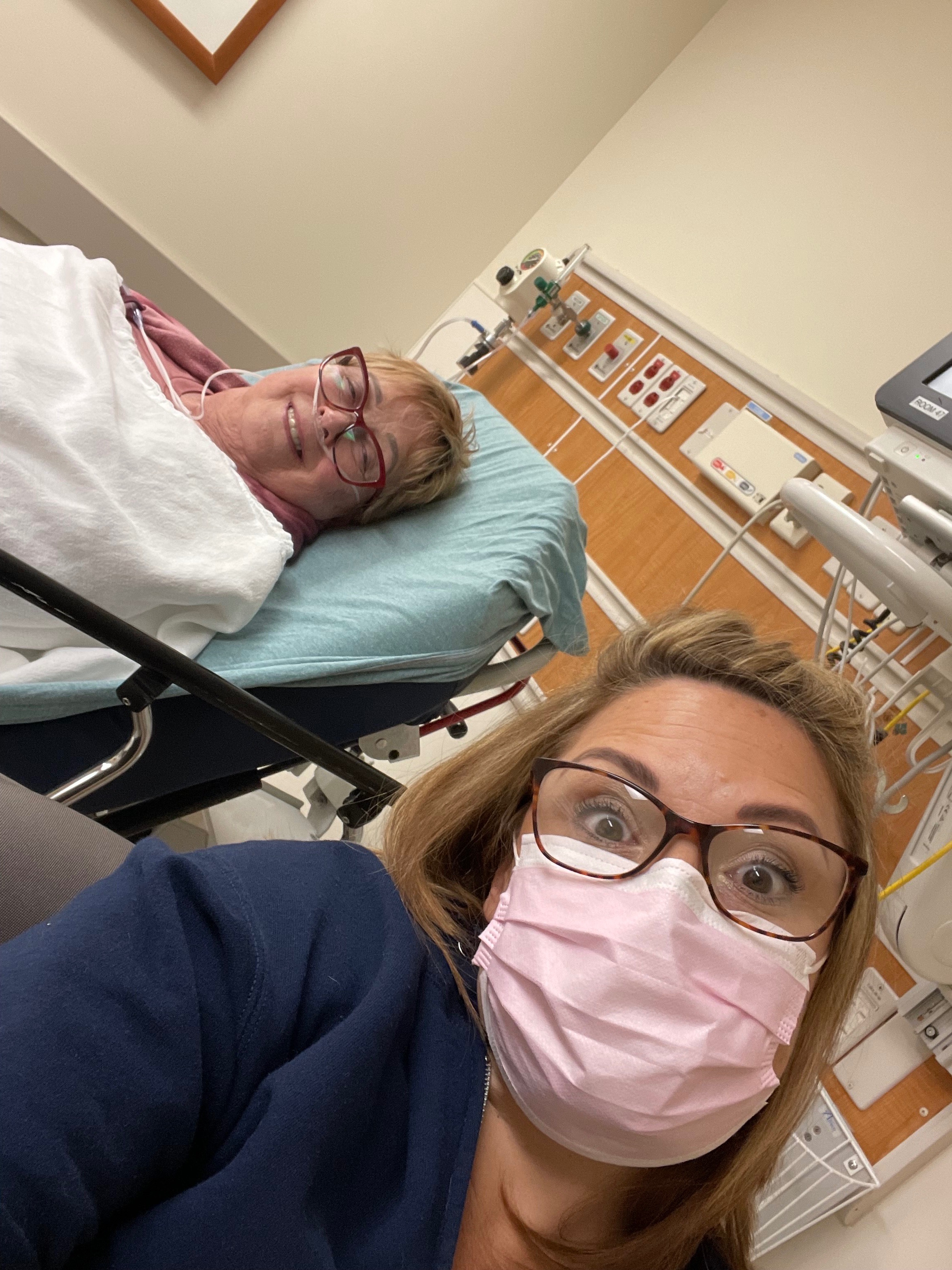 I loved going with her to treatments. The nurses all loved her.