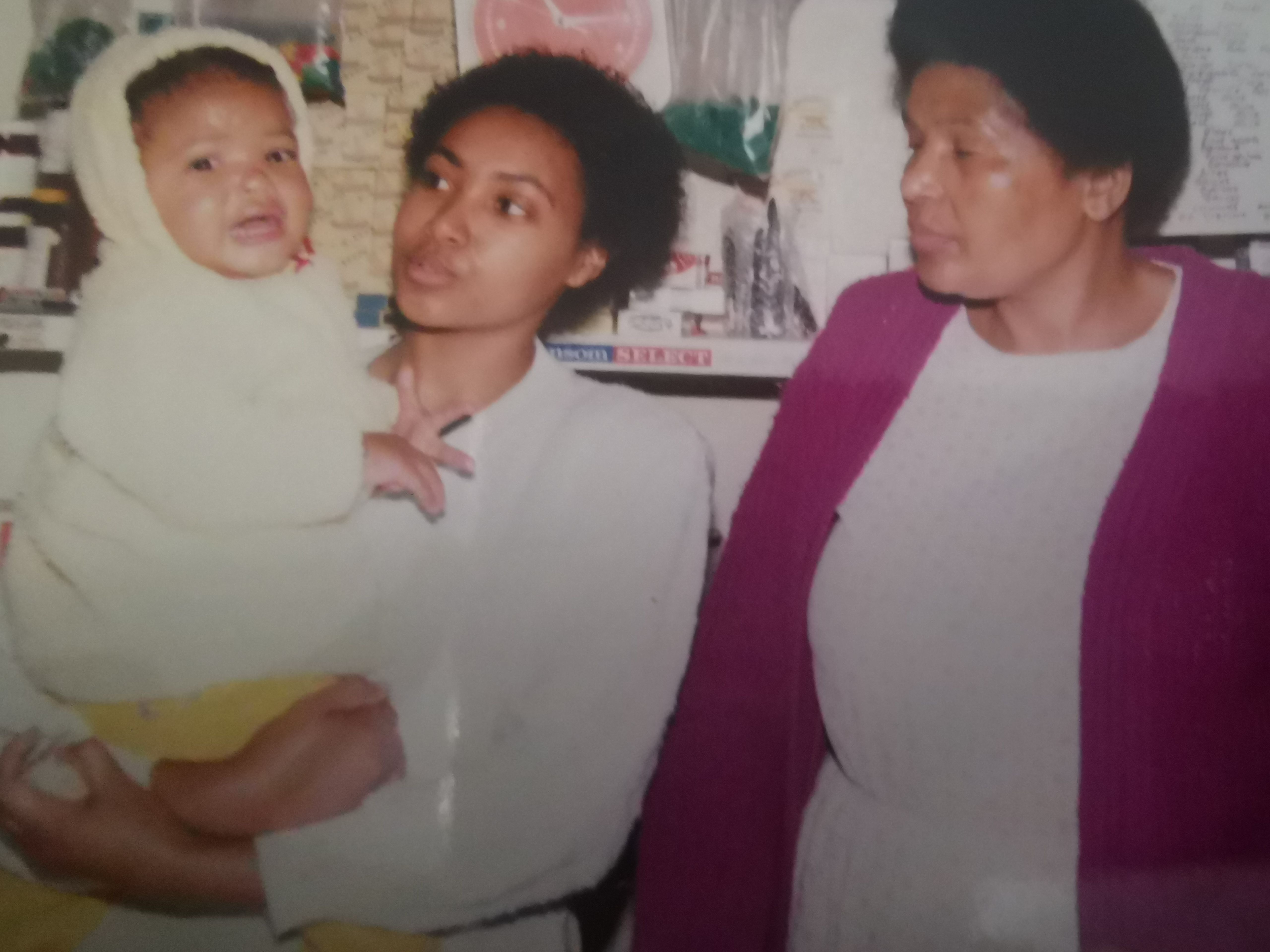 Nana with her daughter and grand-daughter.