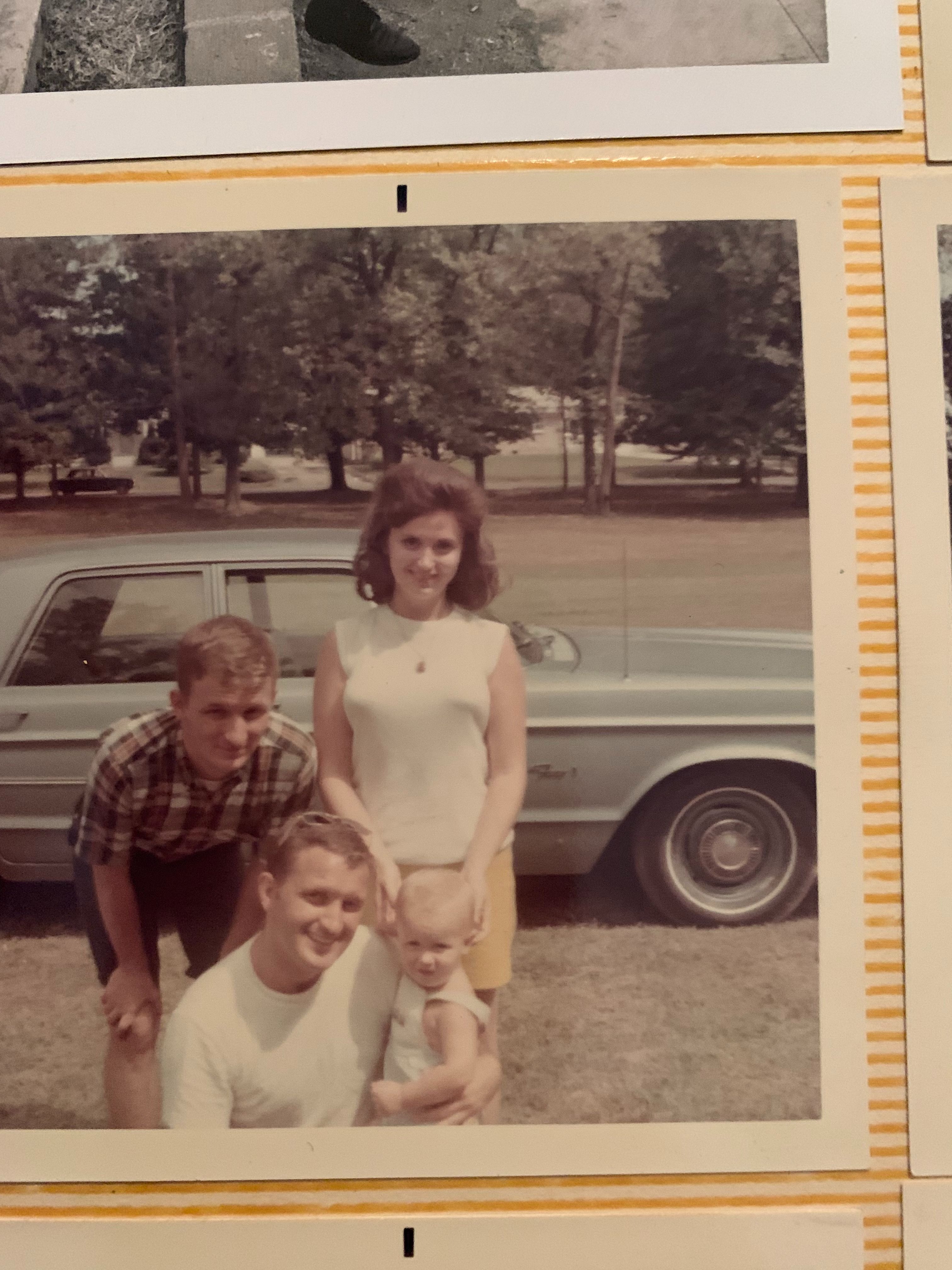 Bruce, Joyce, Bill and baby Bruce Mitchell