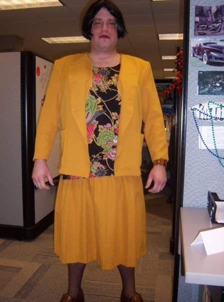 This was at work maybe "09". I had to share it because it was hilarious. I hope you don't mind me posting this picture Chris but thank you for all the laughs. It is hard to believe, and we all miss you at work. I know you tried fighting the fight and it gets exhausting. I believe you are watching over everyone now. Thoughts and Prayers to the Robertson family and friends.

Kathleen Kane