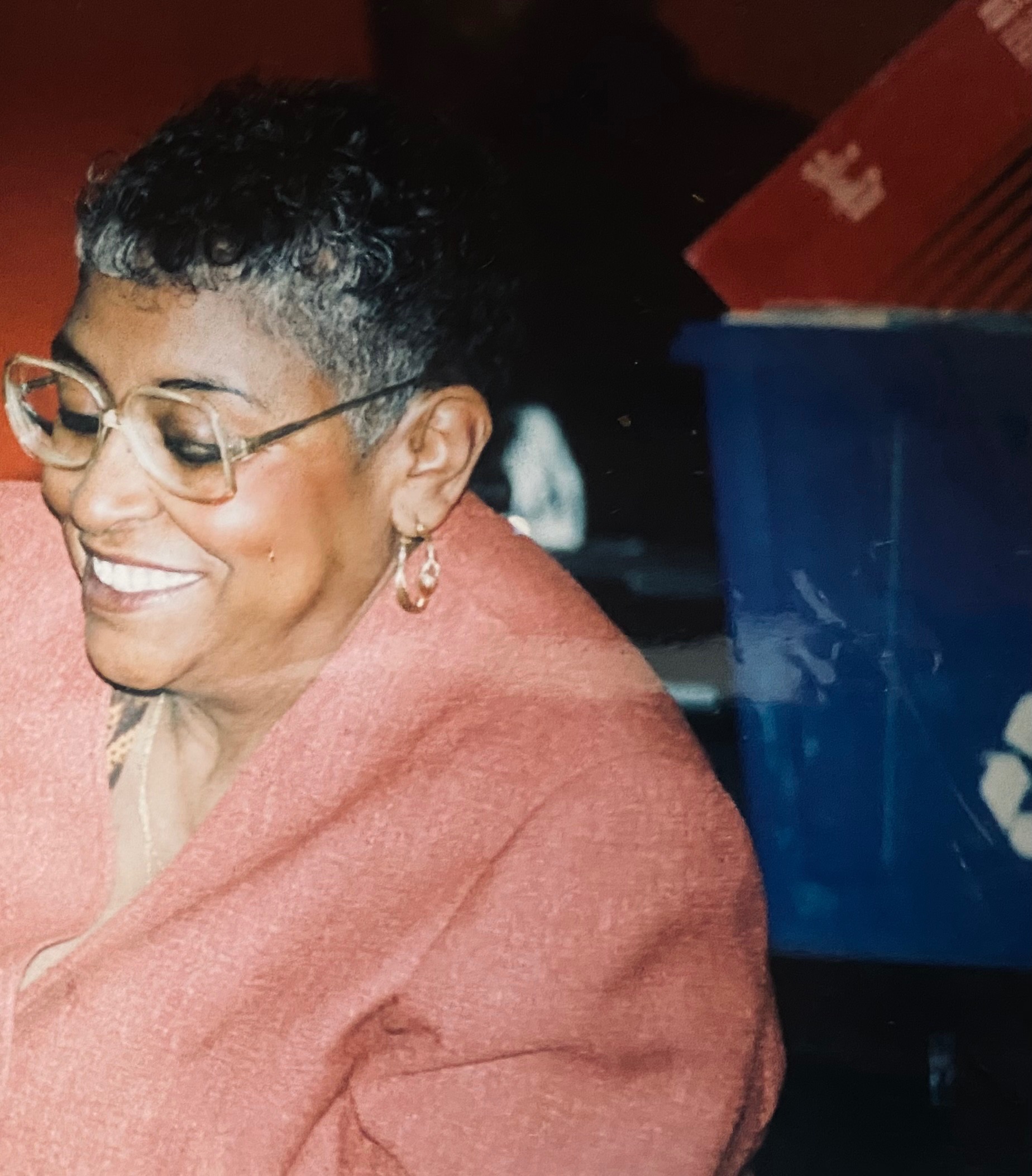 Grandma at her retirement party.