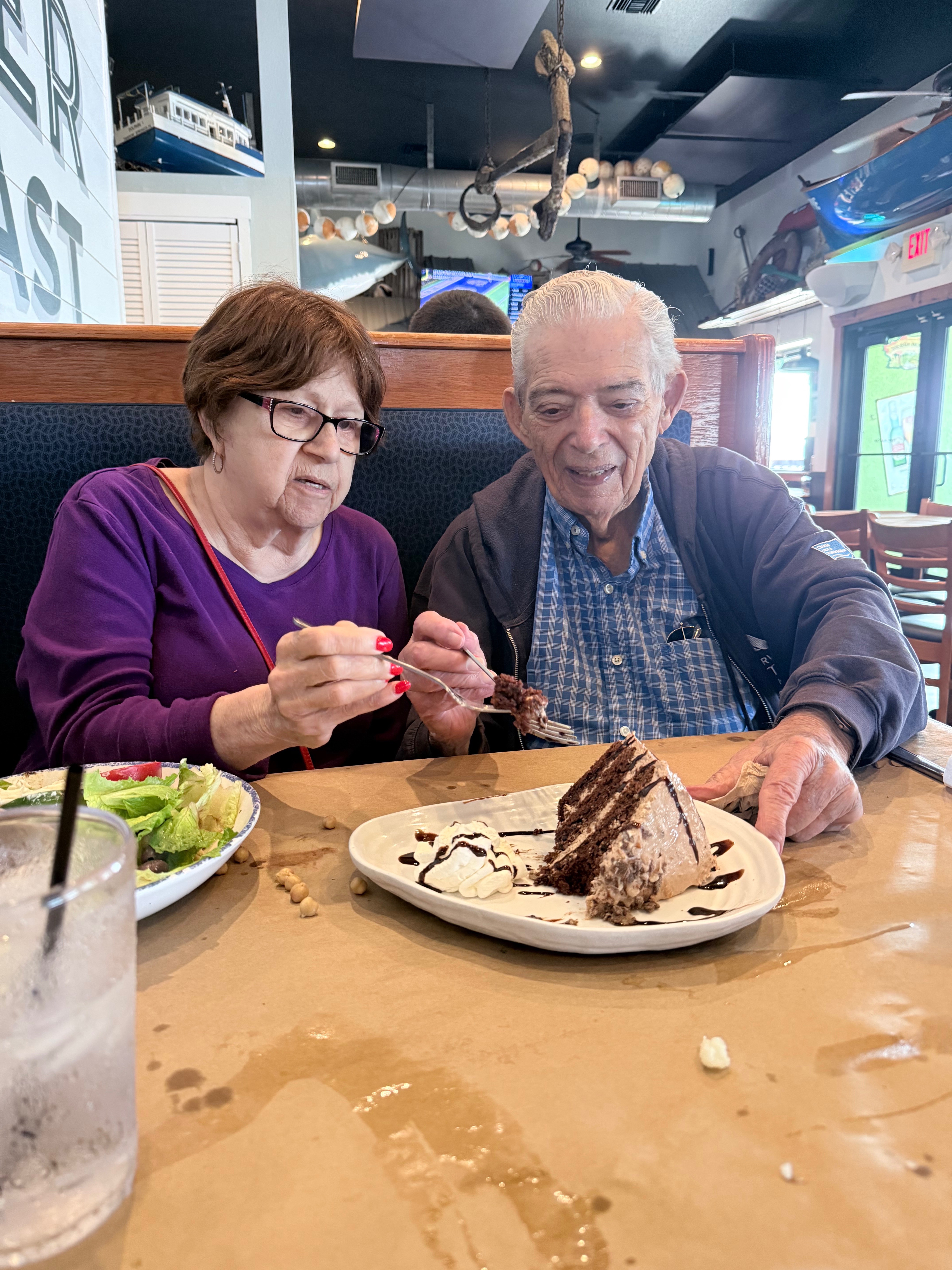 I took Pop and yiayia out for pops 89th birthday, I’m so grateful I got to spend it with him ❤️