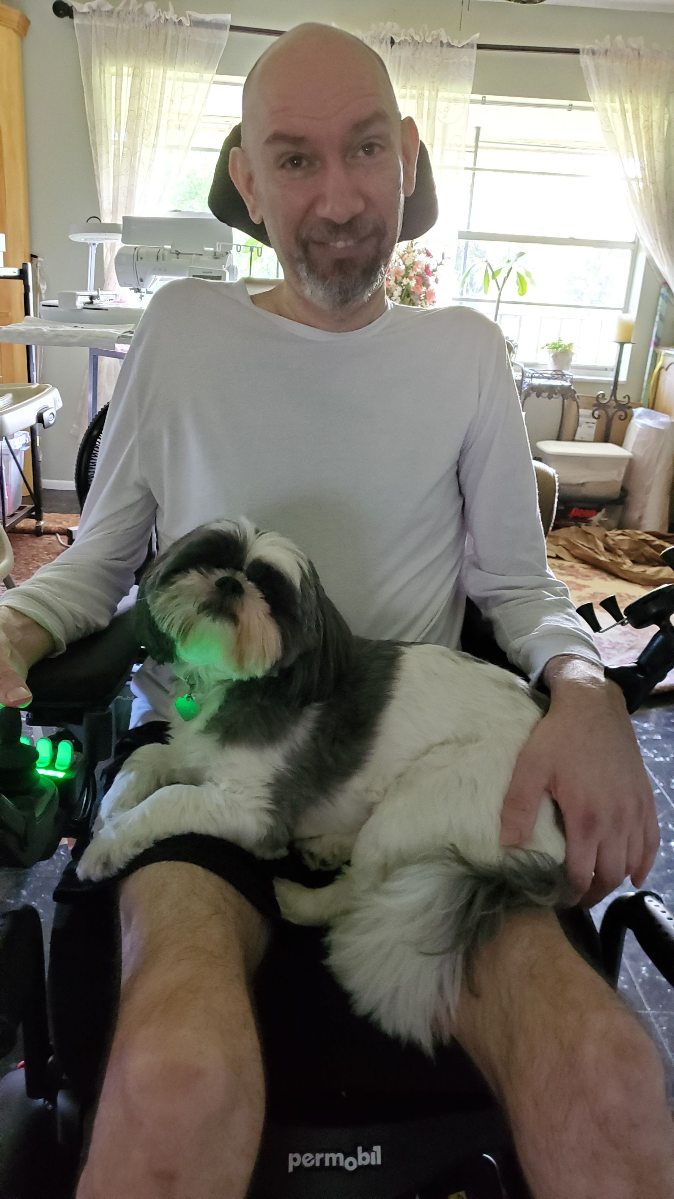 2021   James and his dog Cece.