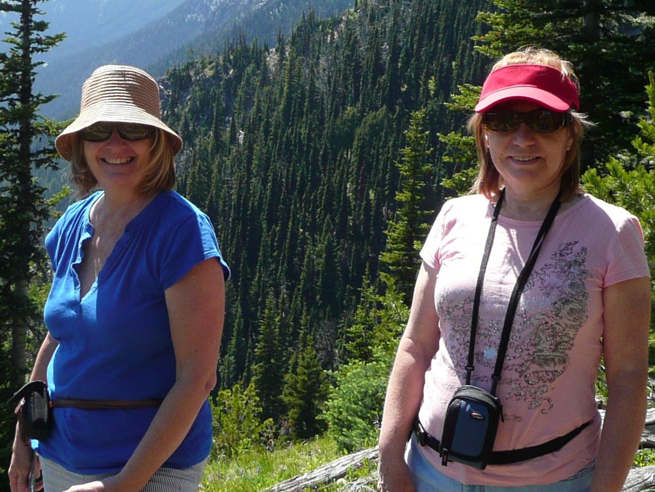 On Darlene's second visit to Washington we went to Glacier National Part where we hiked to a lake and ate the best Huckleberry pie at the entrance restaurant.