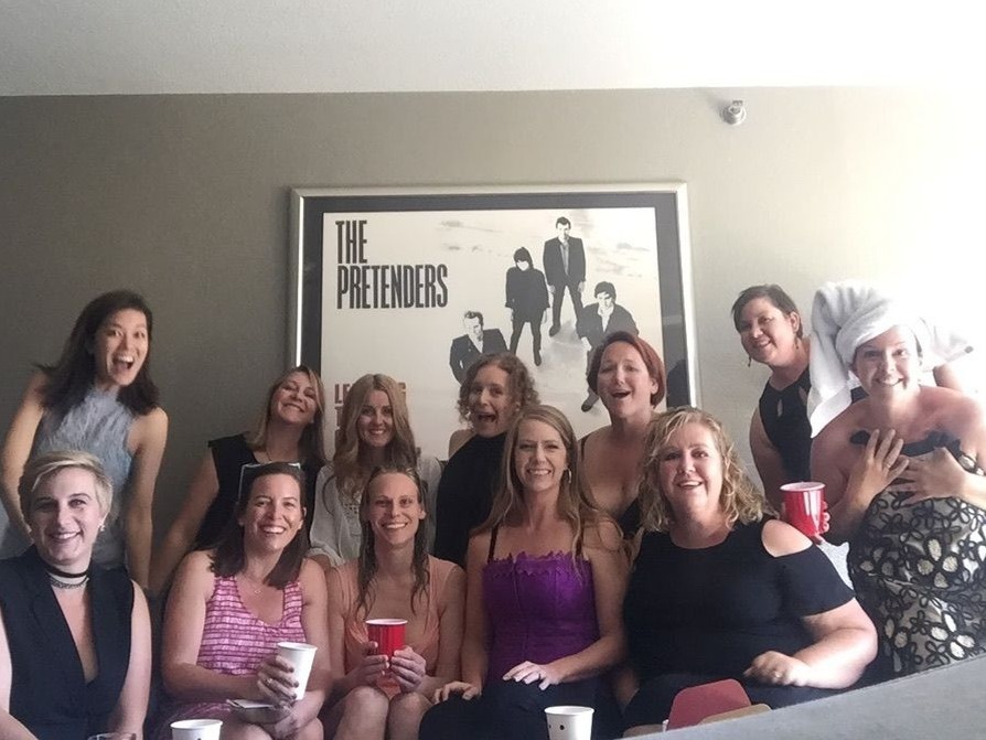 I met Yvonne in 2011 in a yoga class in Hermosa. I joined after I had my first baby and this group of moms had been together through their pregnancies. The community connected with others outside of the yoga studio and we supported each other in so many different ways - babysitting, playdates, chatting, more yoga, hiking and years later, going to Vegas together.