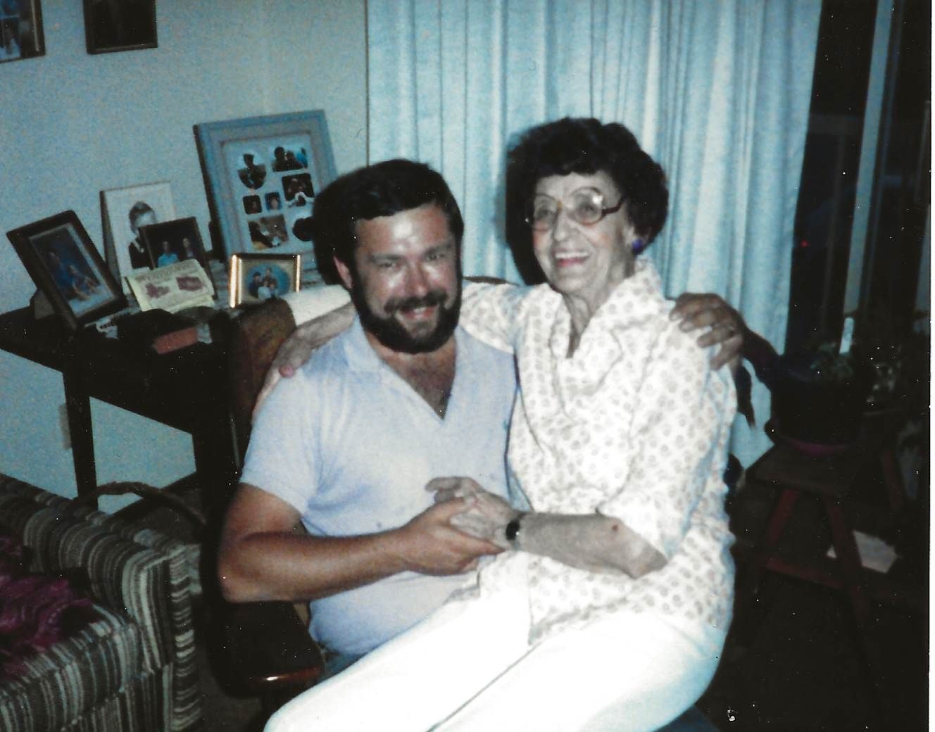 Bob with his grandmother