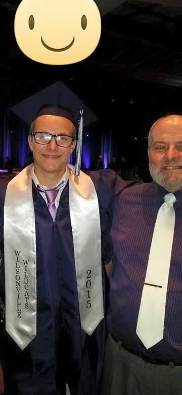 Jon and Bill at Jon's graduation