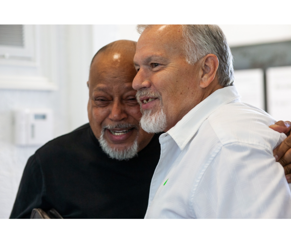 Two amigos, prison ministry partners.