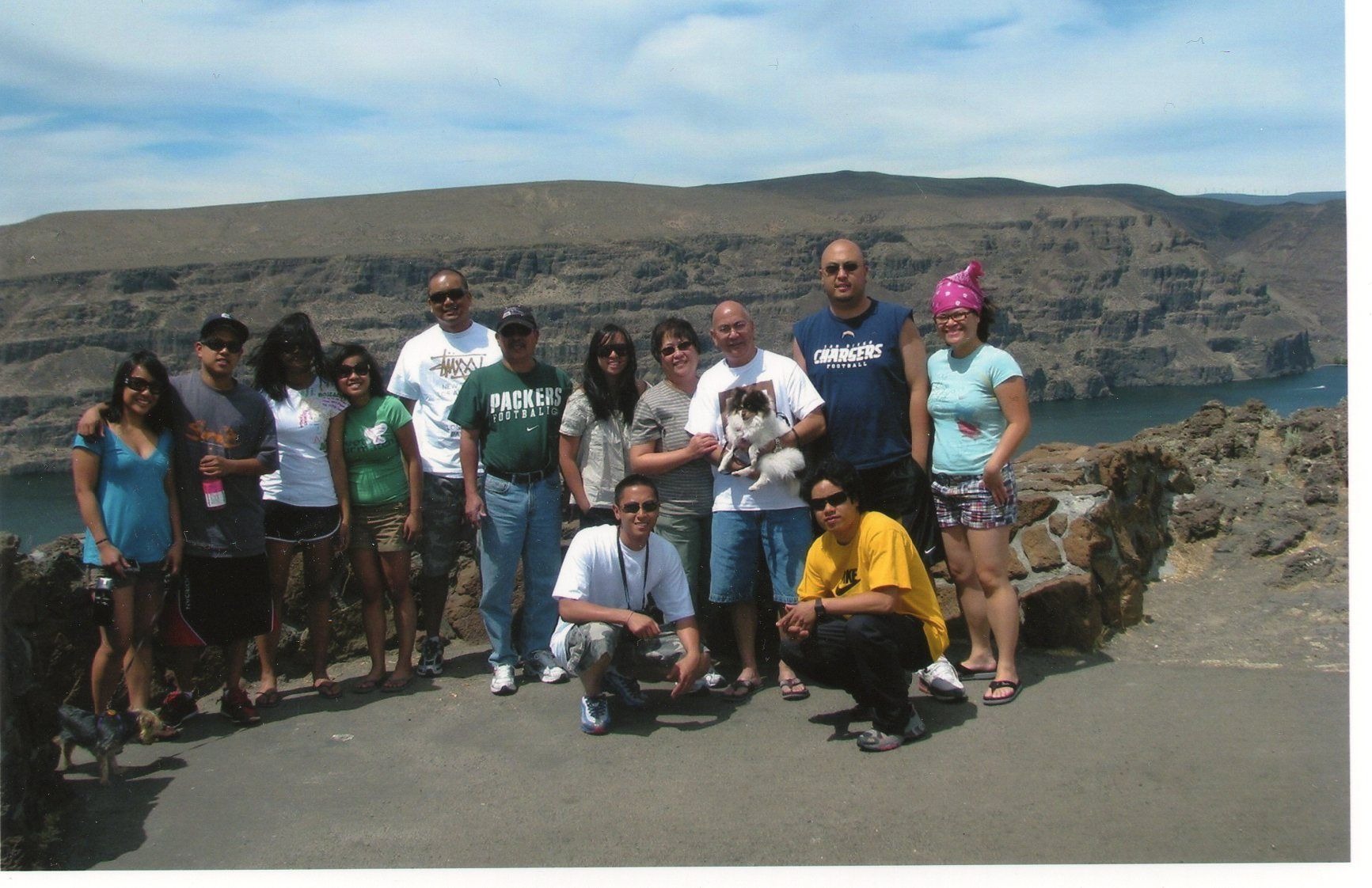 Post Sun Lakes Camping Trip. Uncle wanted to stop at the highway viewpoint.