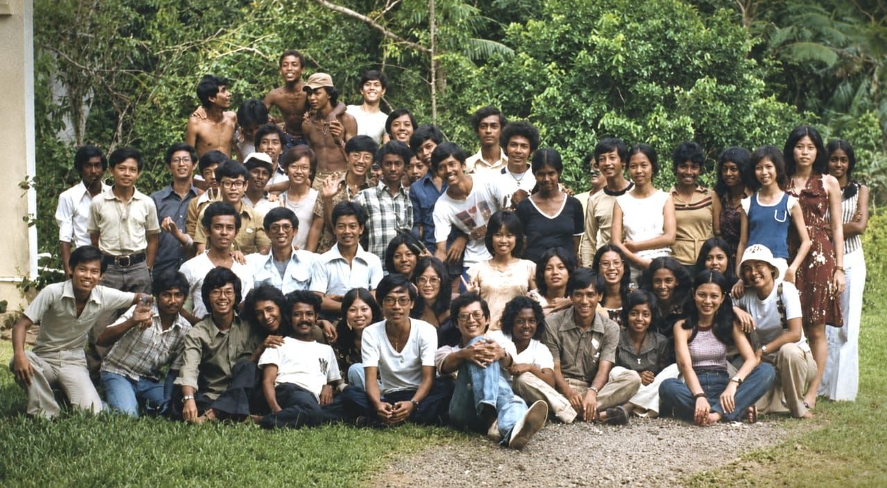 At one of our group dynamics formation camps that we referred to as "Bible Camp" in Port Dickson in the 1970s