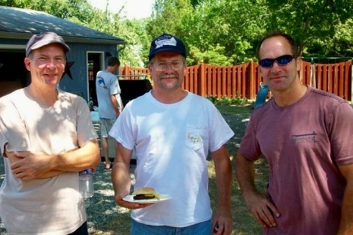 Kenny, David and Bruce in 2010. Brothers.
