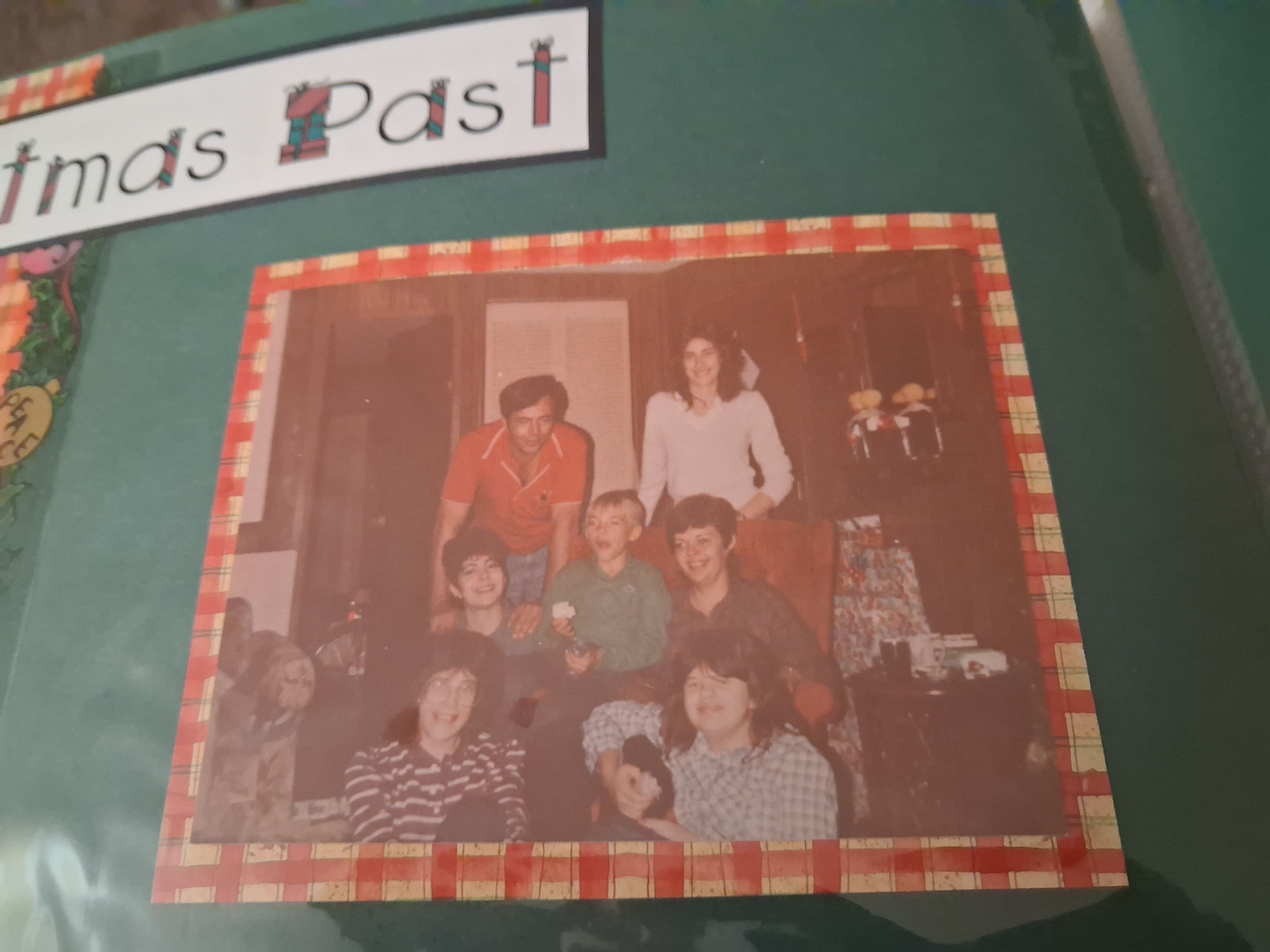 This is past Xmas picture of mom dad and us kids