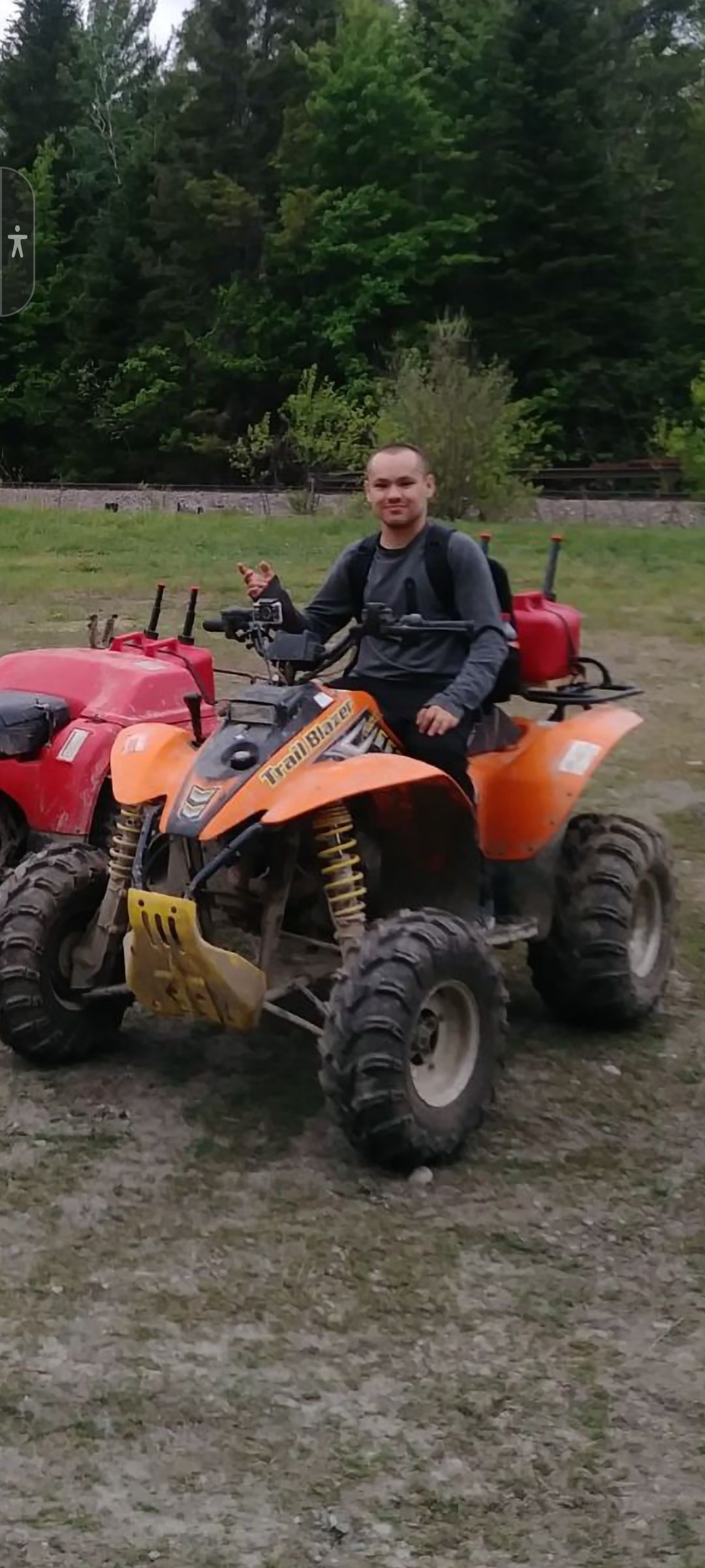 Brandon loved wheeling.