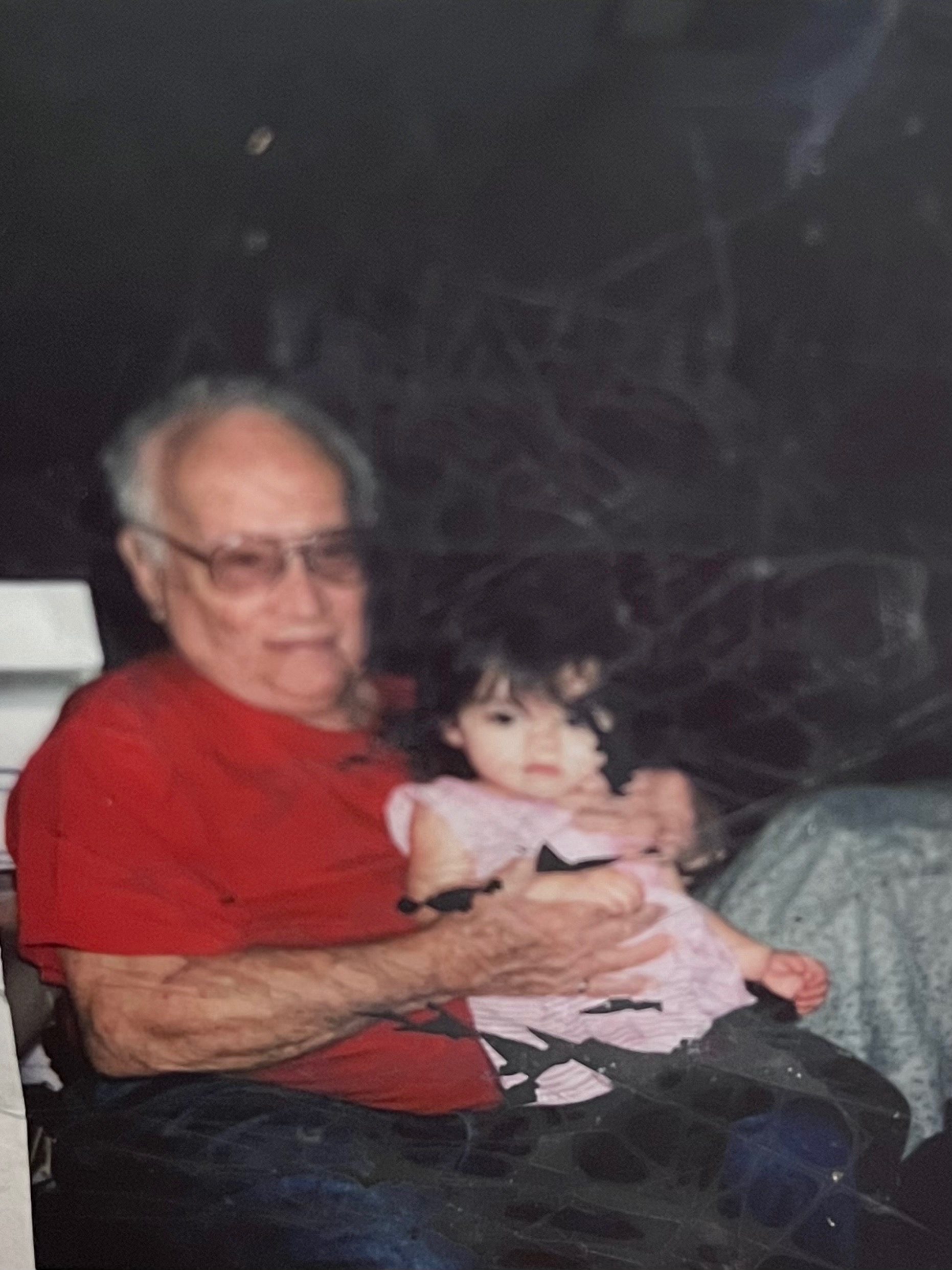 Great grandpa and Stella !