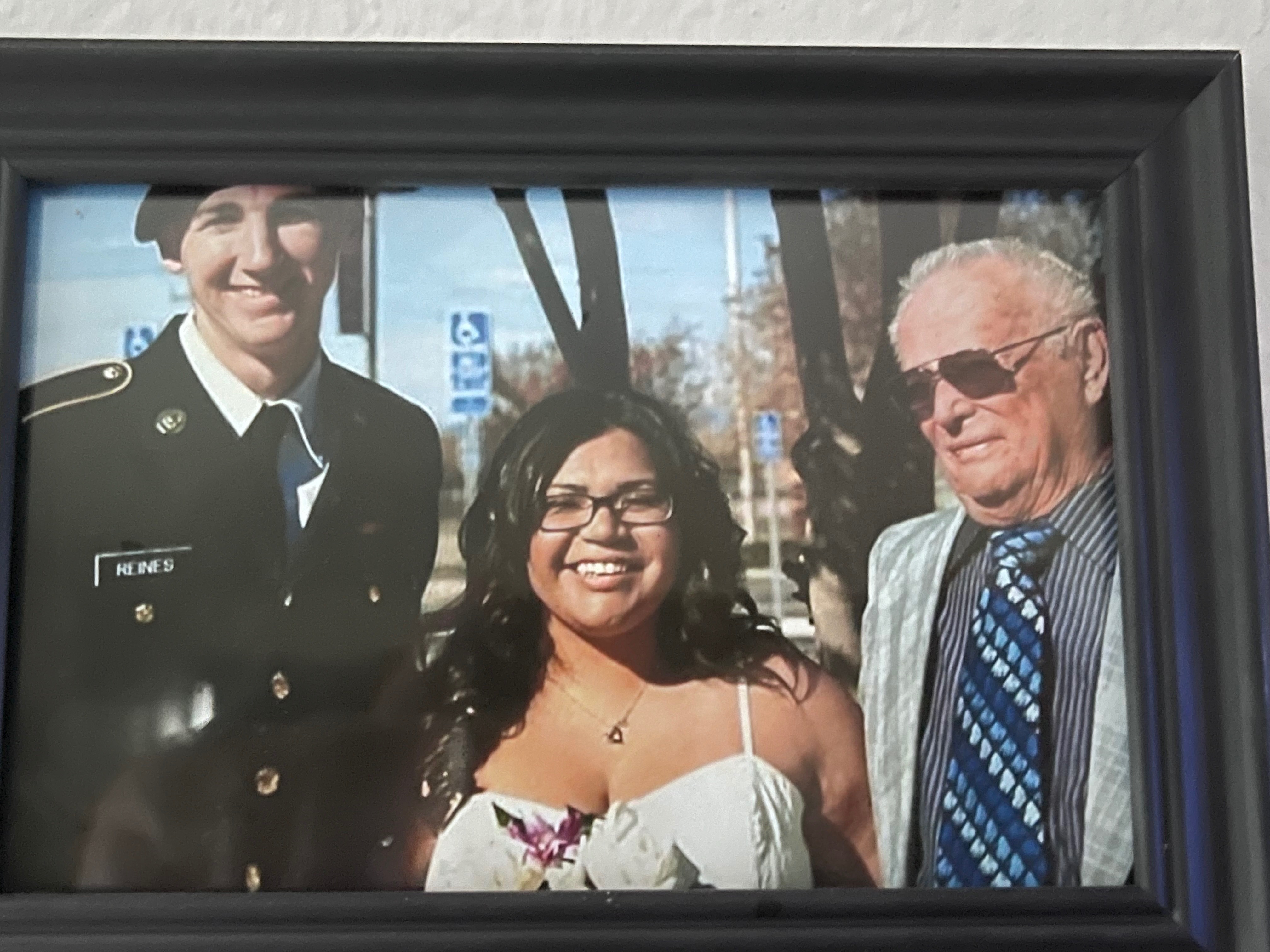 Great grandpa you will be missed and thank you so much for welcoming me into your family with warm hugs . We are going to miss calling you every day when the Angels were playing to talk baseball . We are also going to miss your wonderful detail Christmas card . We love you so much !!!!