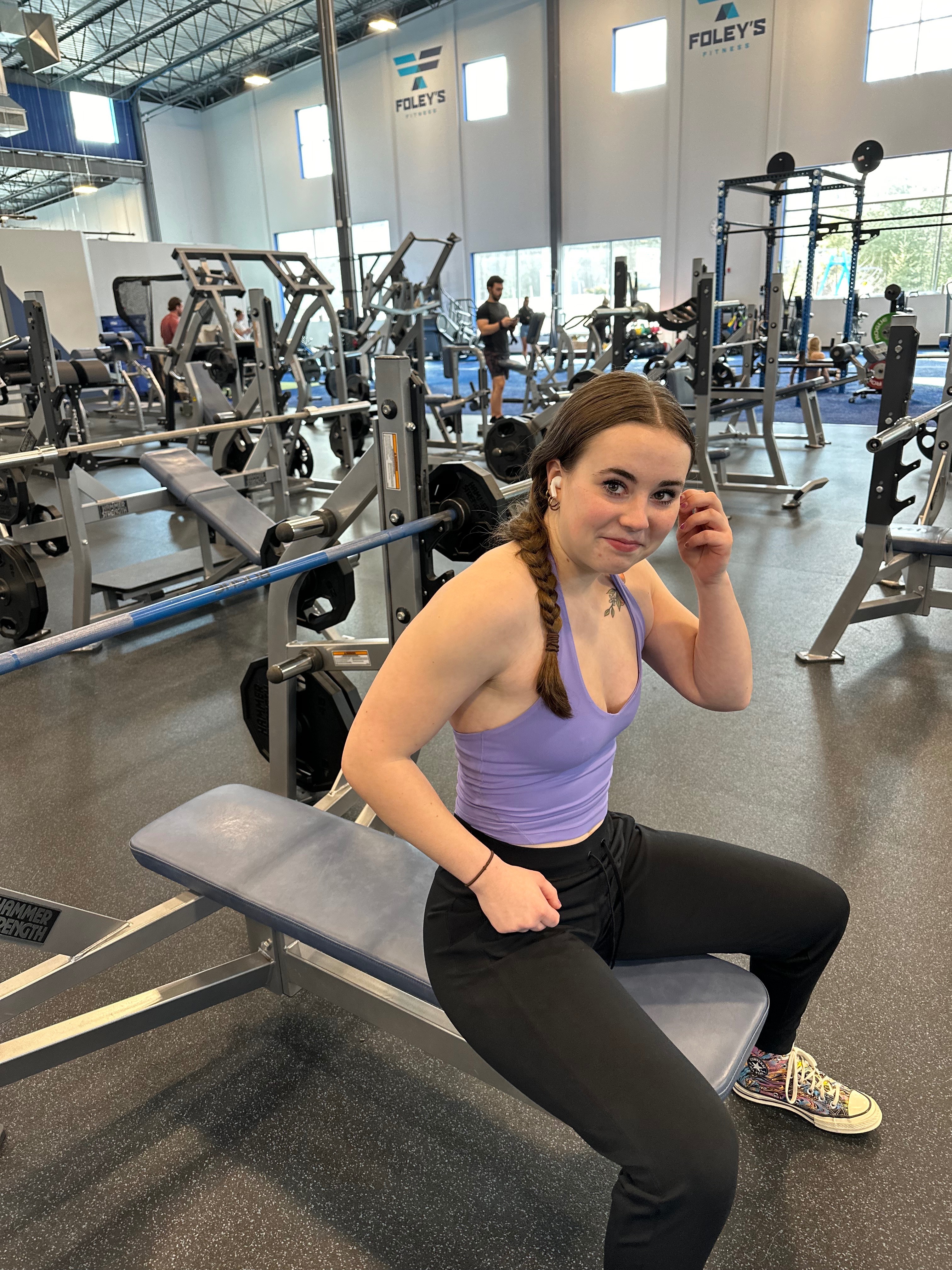 Tori and I getting strong ๐ช