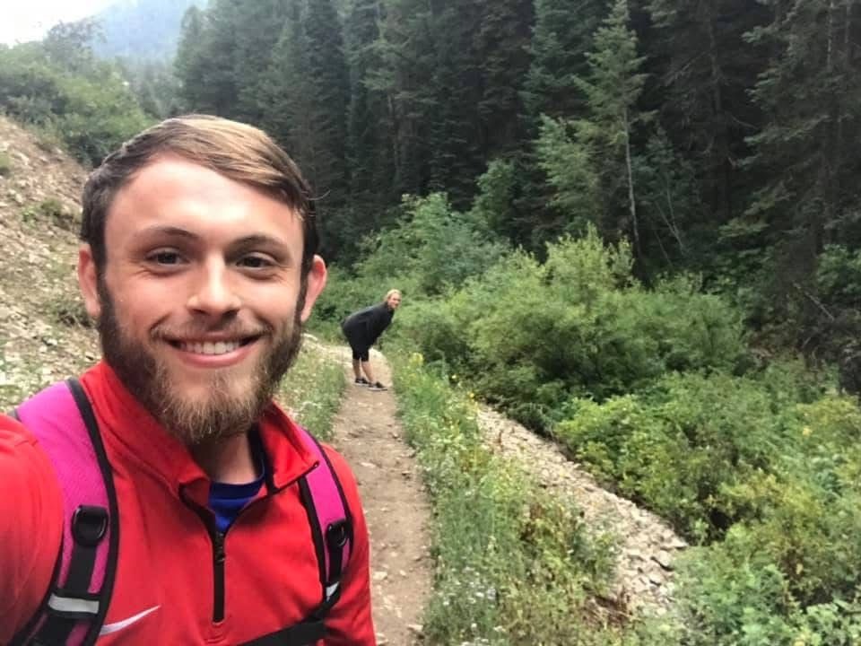 Drew and I (along with mom) went on a hike up Big Cottonwood canyon when he came to visit me in Sale Lake City.