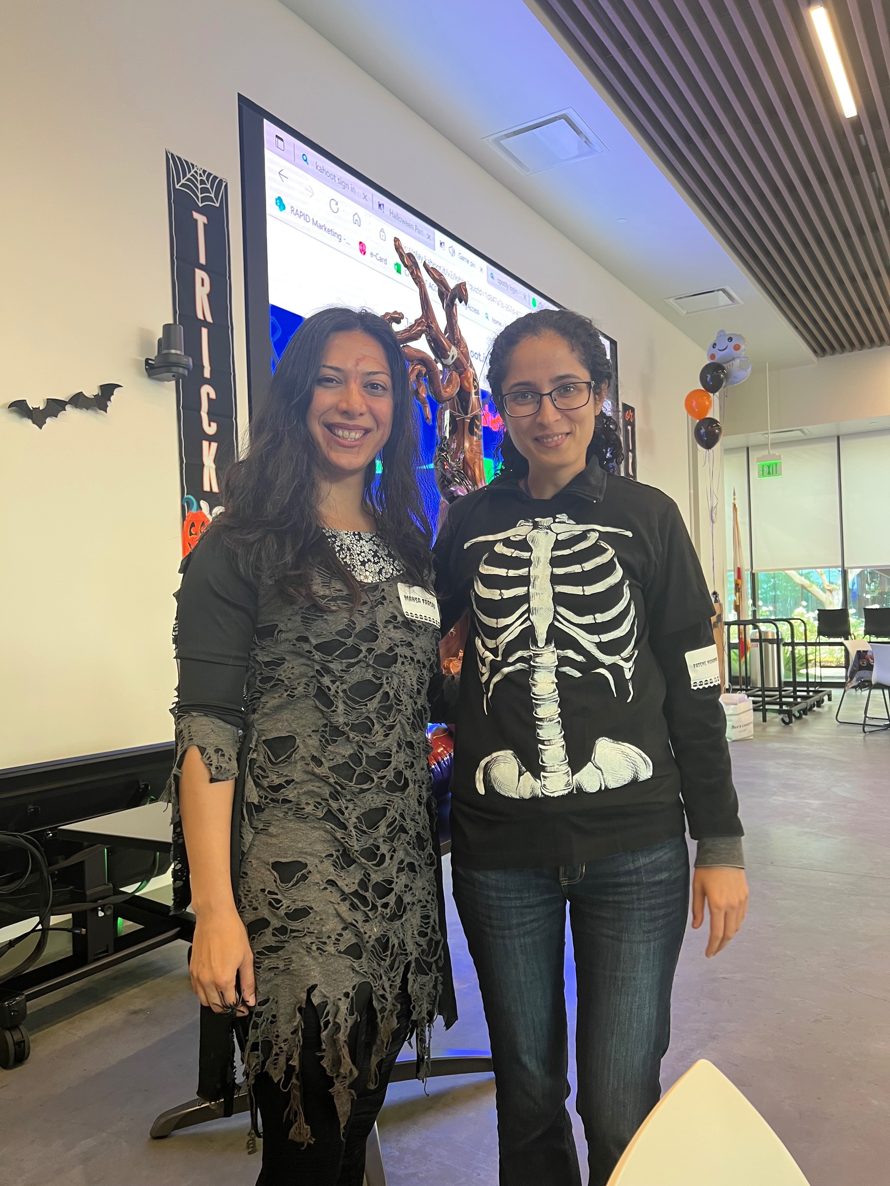 In loving memory of my dear Mahsa. This Halloween photo captures nice memories and good time we had at work, a reminder of the bond we had. You are dearly missed, rest in peace.